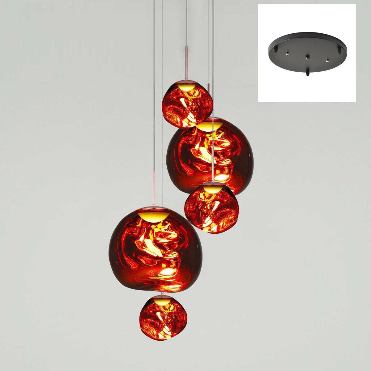 Solara Pendant Lamp Blown Glass Irregular Cluster Sculptural - Letslighting