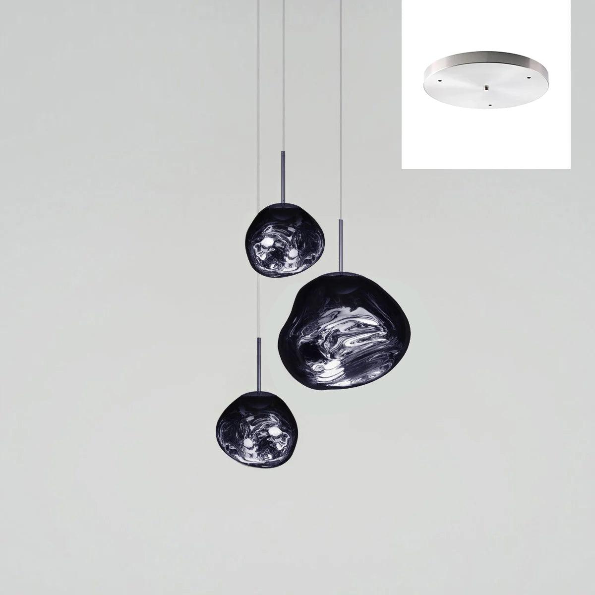 Solara Pendant Lamp Blown Glass Irregular Cluster Sculptural - Letslighting