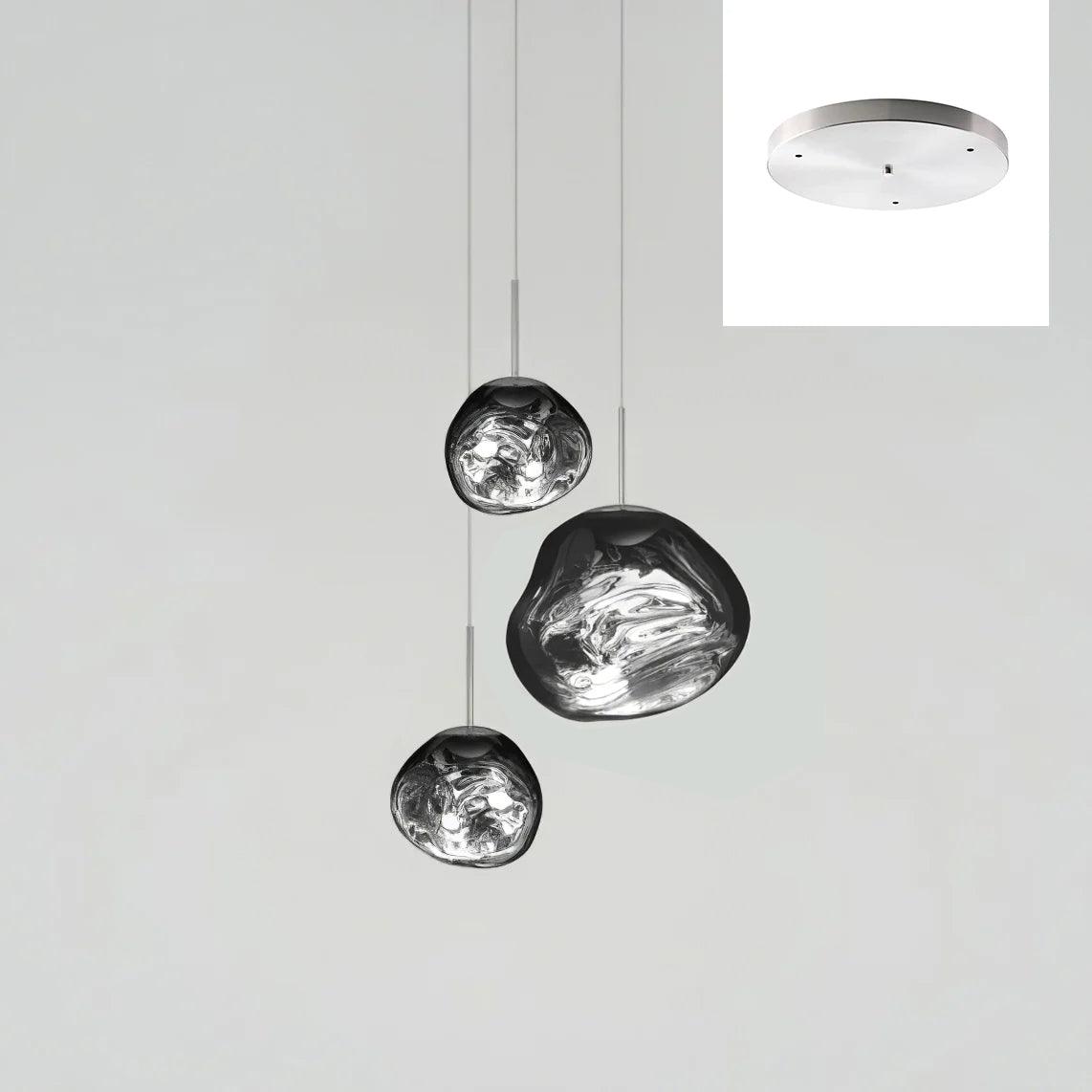Solara Pendant Lamp Blown Glass Irregular Cluster Sculptural - Letslighting