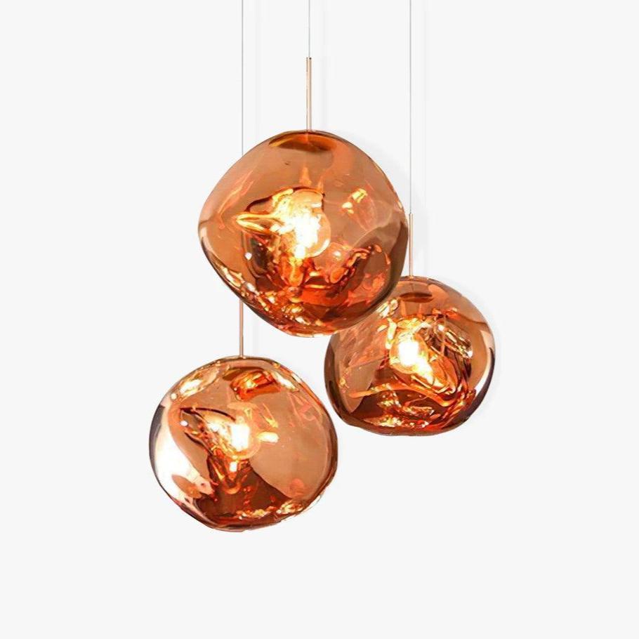 Solara Pendant Lamp Blown Glass Irregular Cluster Sculptural - Letslighting