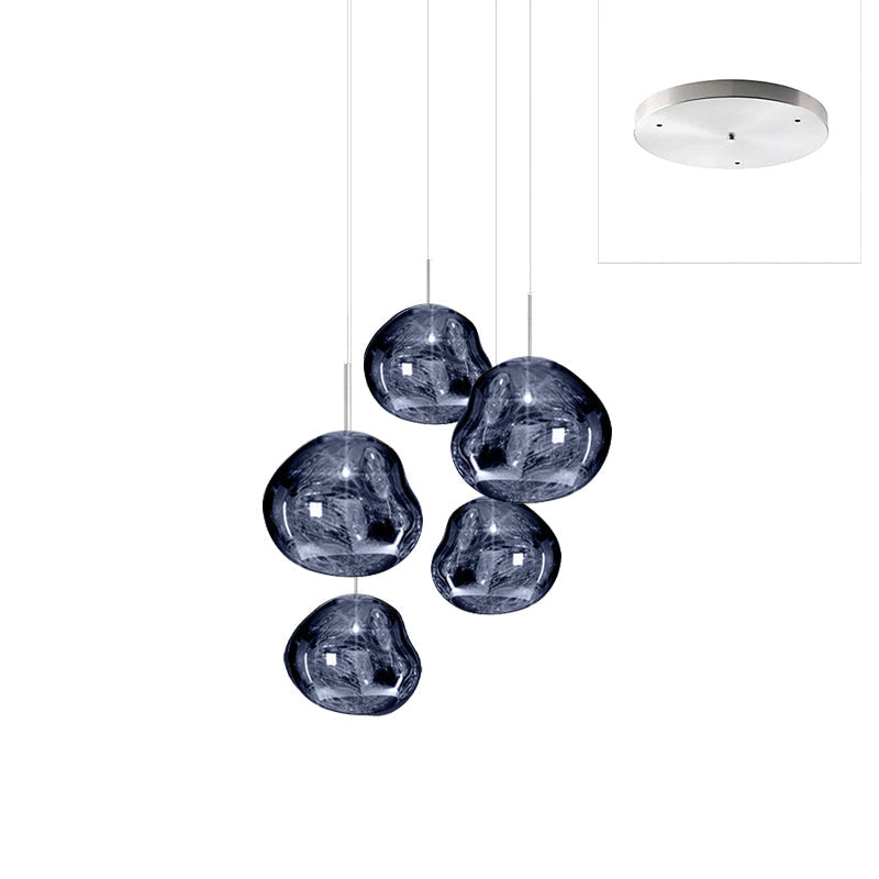 Solara Pendant Lamp Blown Glass Irregular Cluster Sculptural - Letslighting