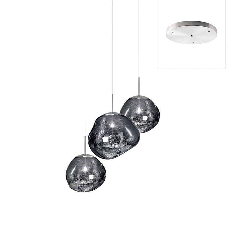 Solara Pendant Lamp Blown Glass Irregular Cluster Sculptural - Letslighting