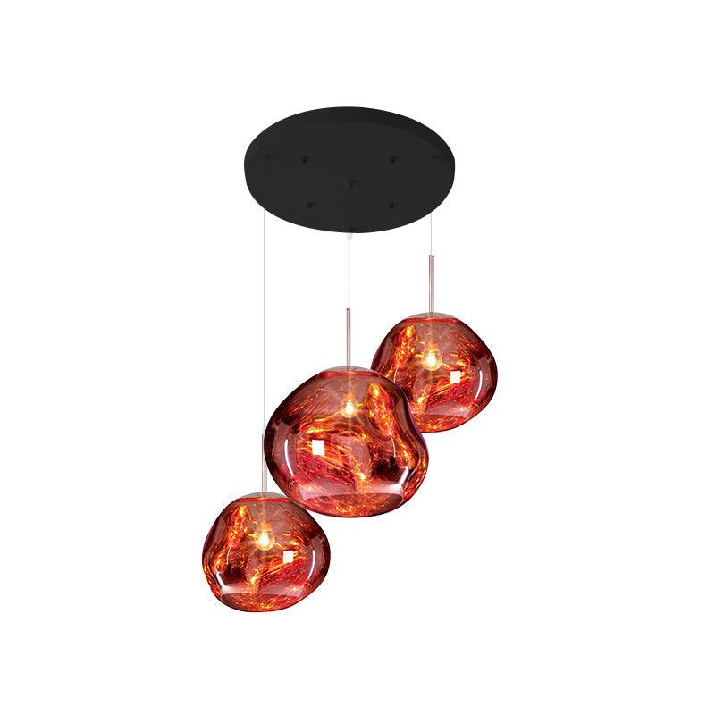 Solara Pendant Lamp Blown Glass Irregular Cluster Sculptural - Letslighting