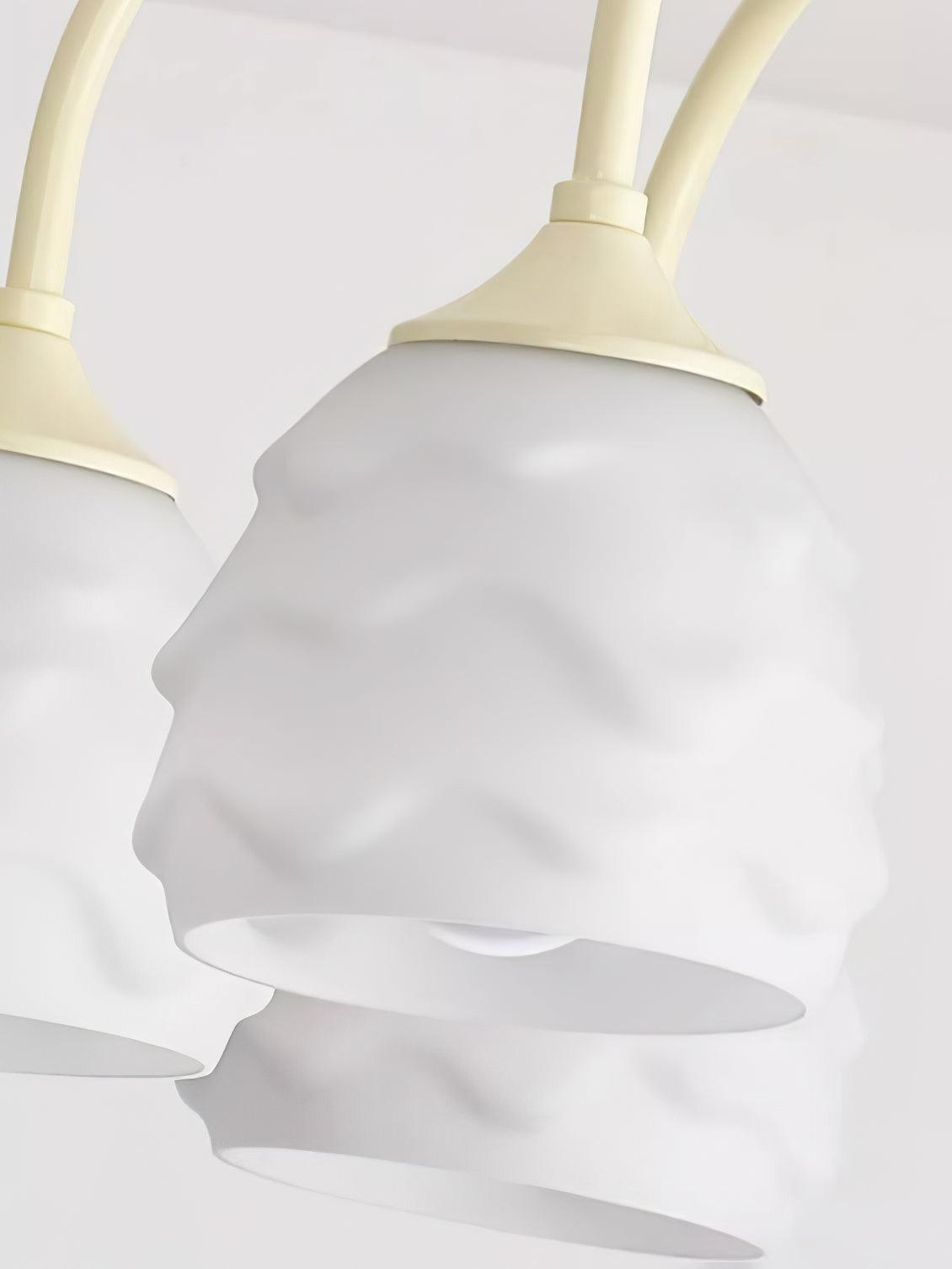 Lustra Kronleuchter Schmelzen Eiscreme Milchig Glas-Letslighting
