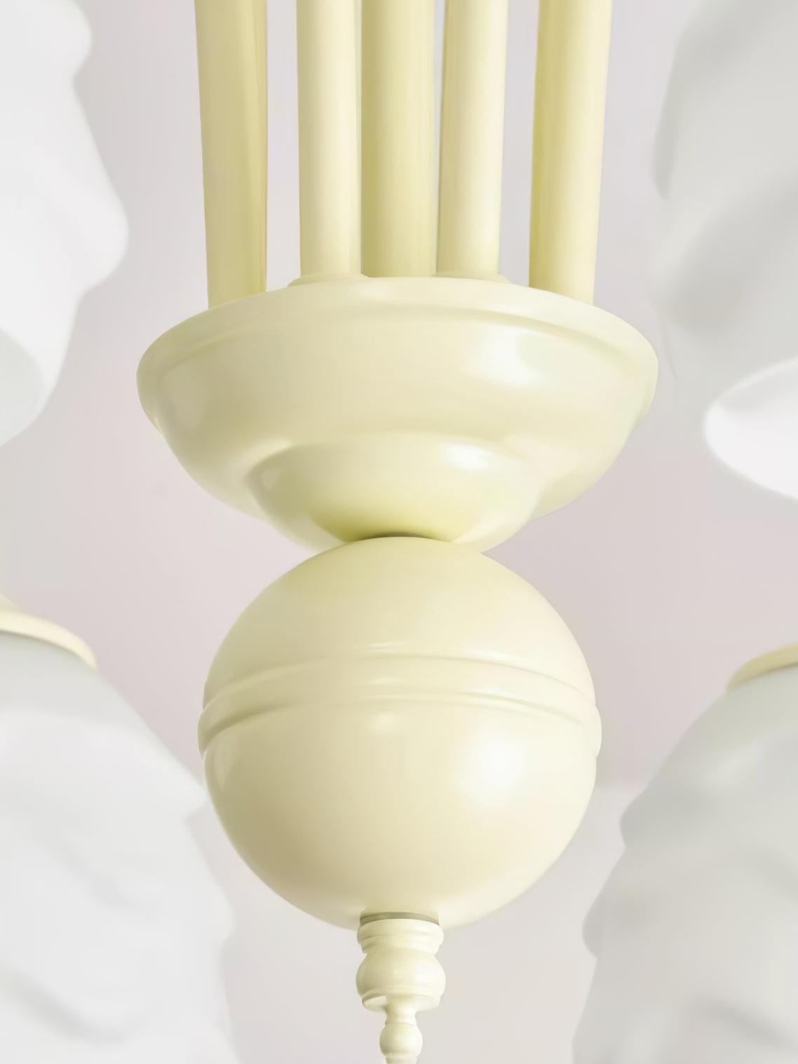 Lustra Kronleuchter Schmelzen Eiscreme Milchig Glas-Letslighting
