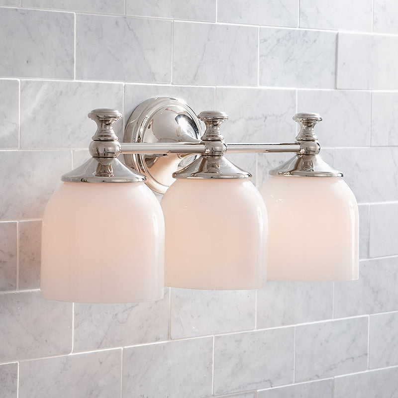 Lumen Kurze Arm Chrom-Glas-Wandleuchte-Letslighting