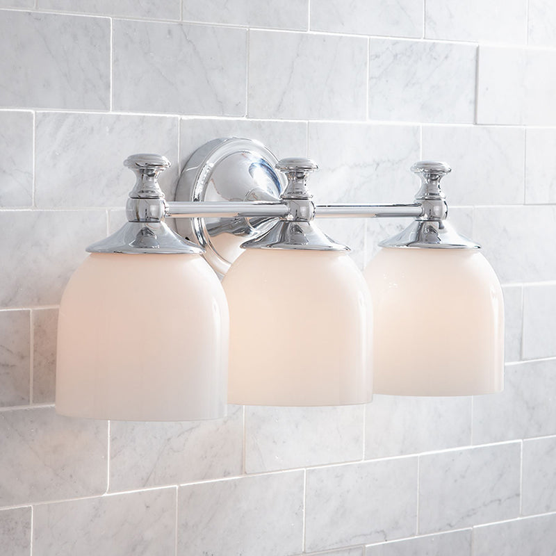 Lumen Kurze Arm Chrom-Glas-Wandleuchte-Letslighting
