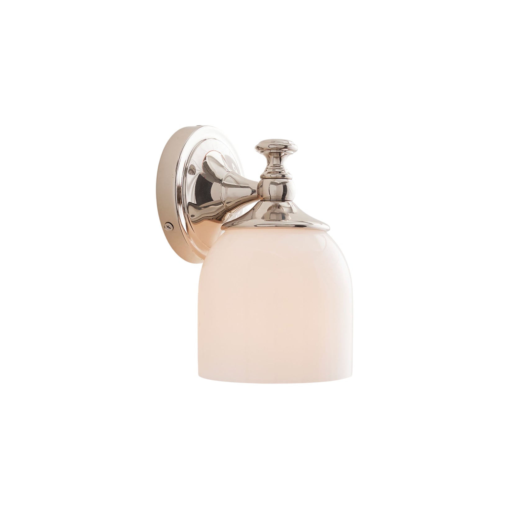 Lumen Kurze Arm Chrom-Glas-Wandleuchte-Letslighting