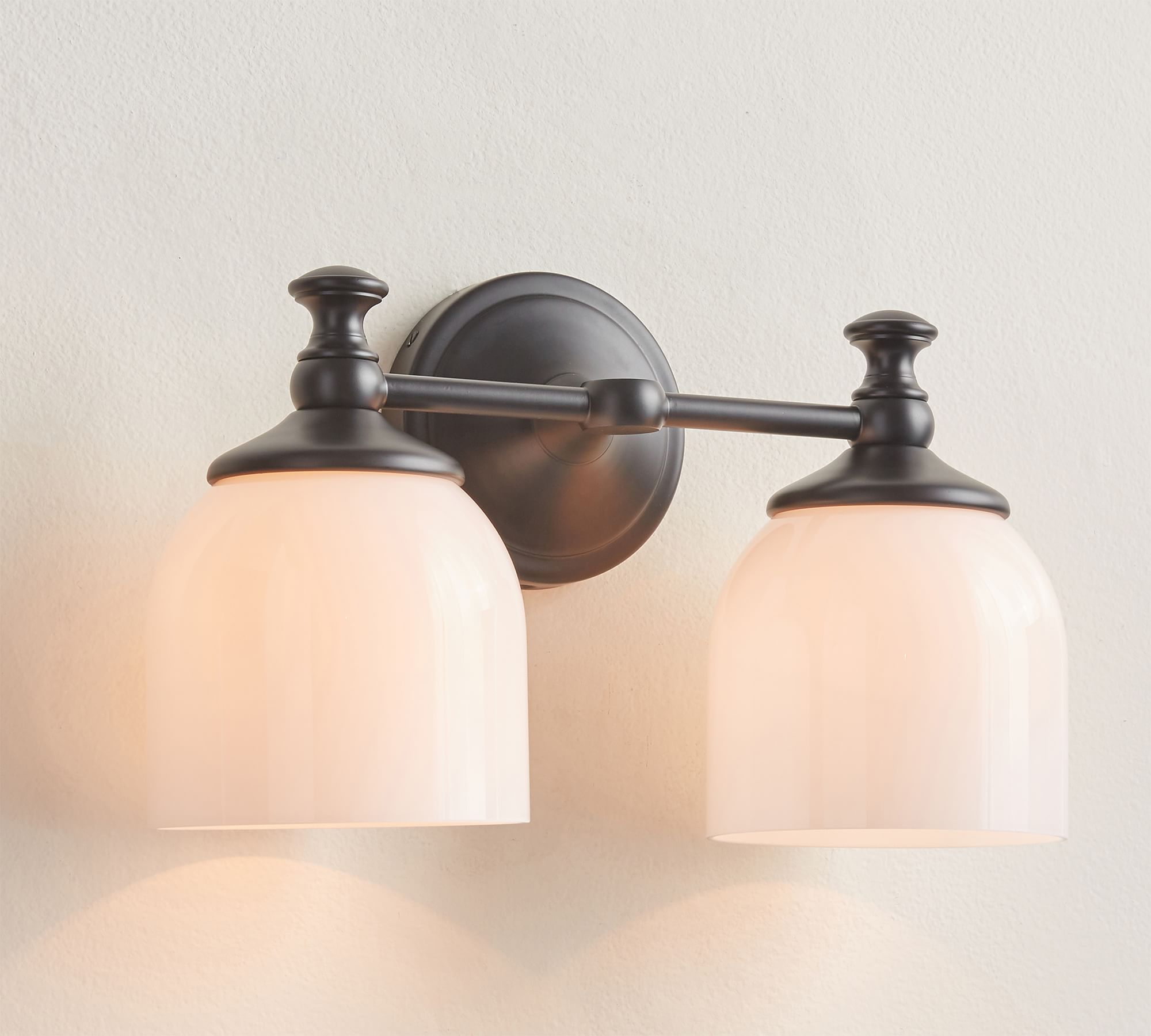 Lumen Kurze Arm Chrom-Glas-Wandleuchte-Letslighting