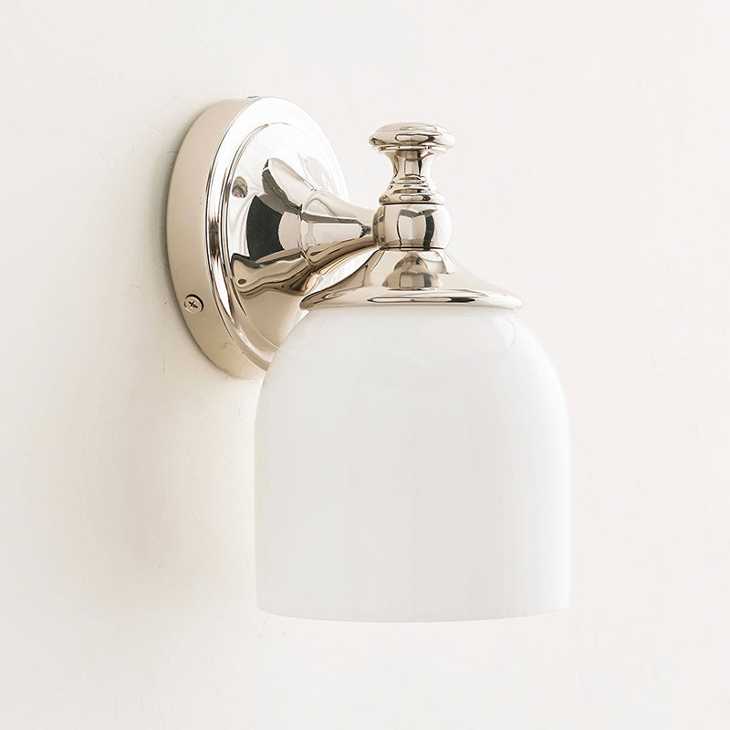 Lumen Kurze Arm Chrom-Glas-Wandleuchte-Letslighting