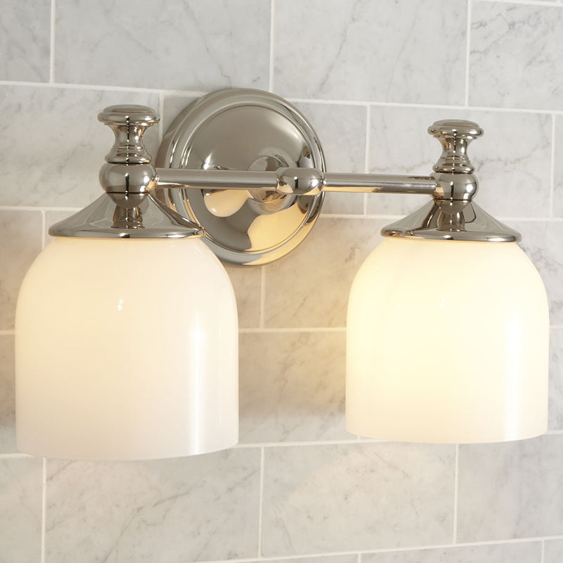 Lumen Kurze Arm Chrom-Glas-Wandleuchte-Letslighting