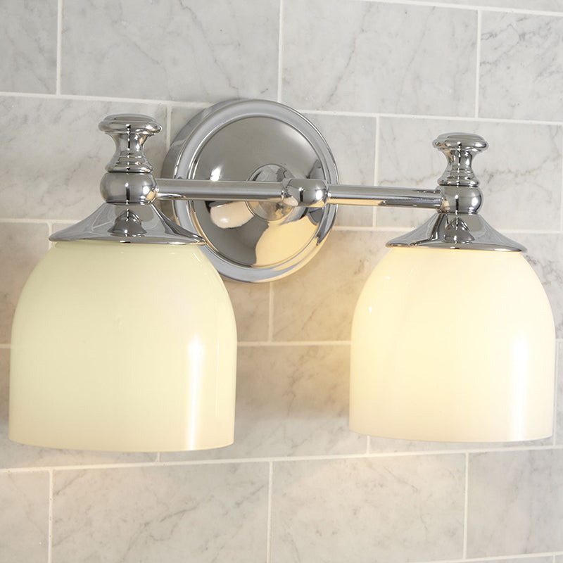Lumen Kurze Arm Chrom-Glas-Wandleuchte-Letslighting