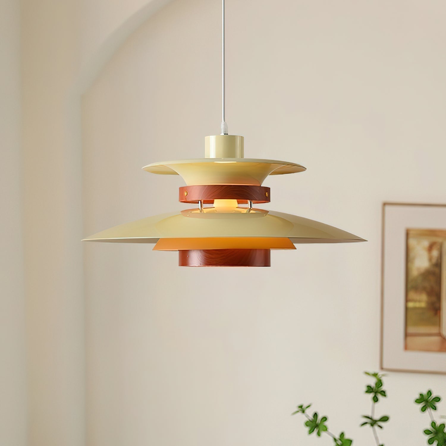 Nymera Pendelleuchte Holz Stahl-Letslighting
