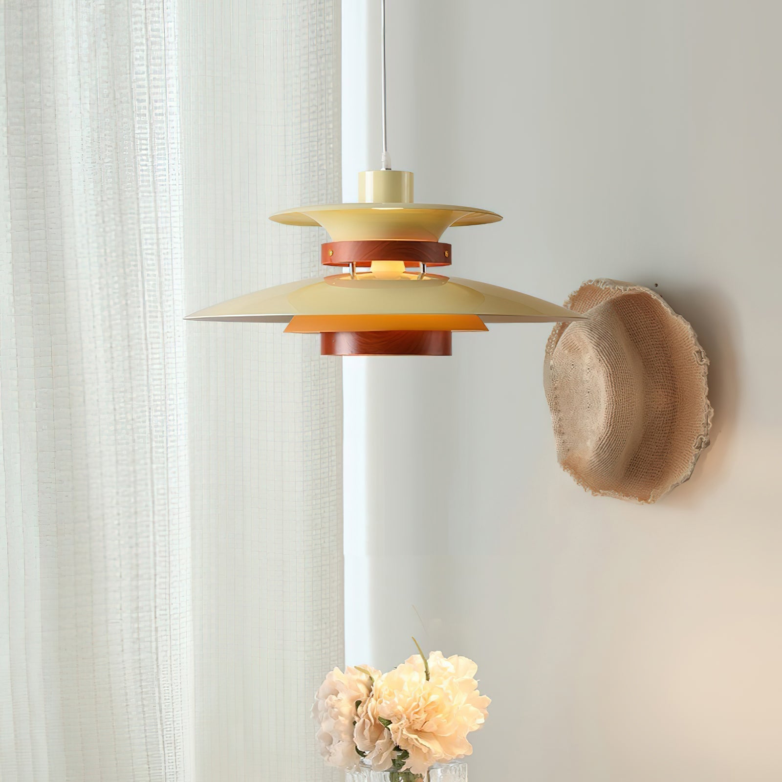 Nymera Pendelleuchte Holz Stahl-Letslighting