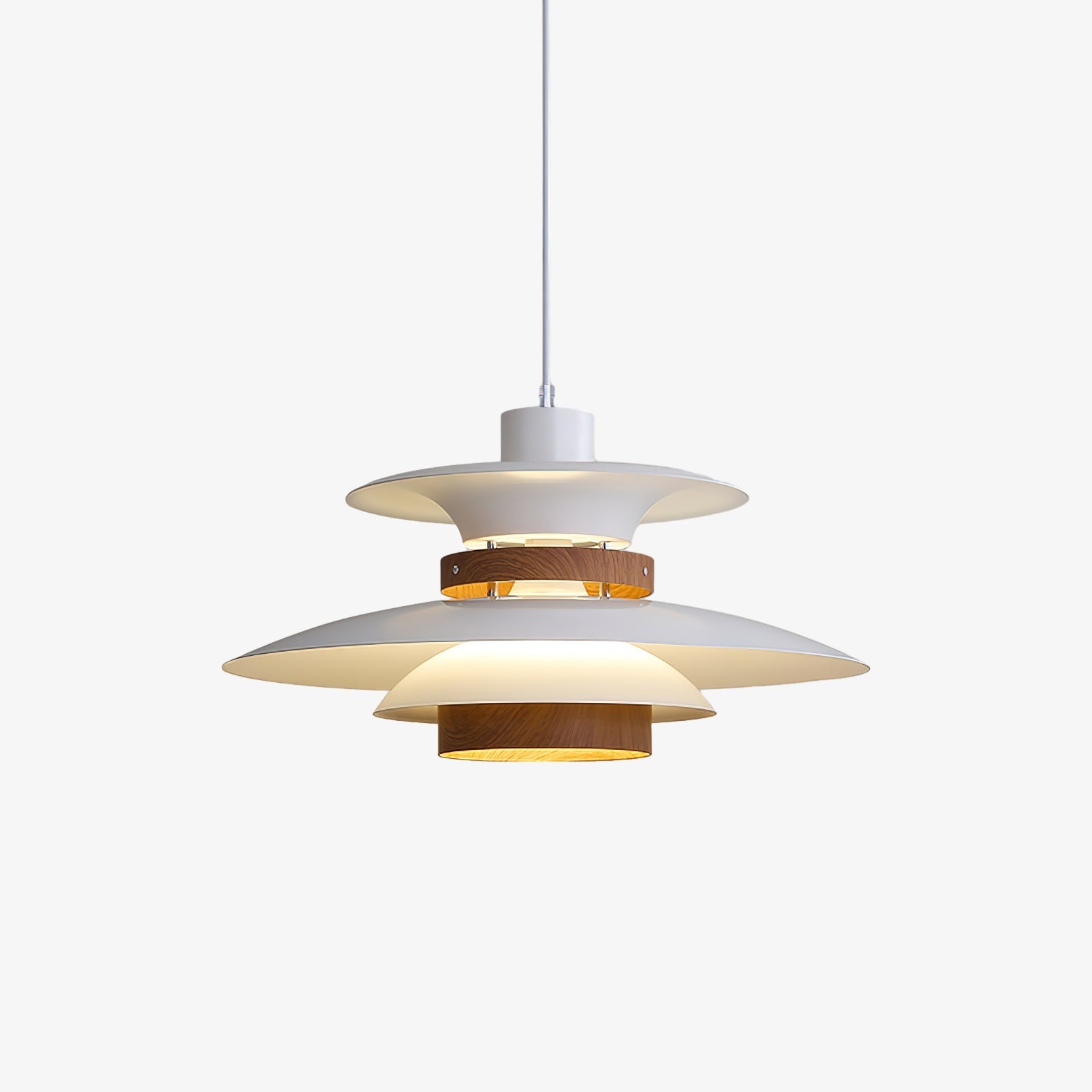 Nymera Pendelleuchte Holz Stahl-Letslighting