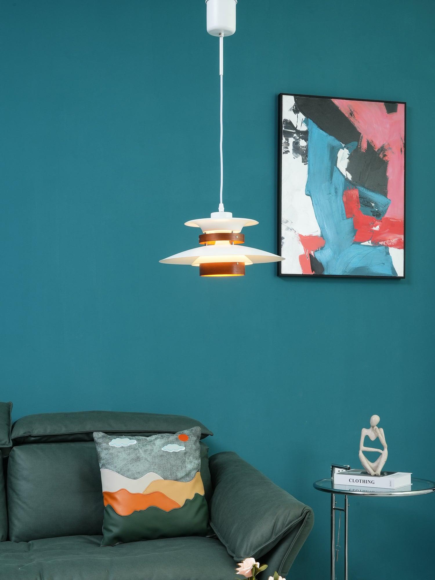Nymera Pendelleuchte Holz Stahl-Letslighting