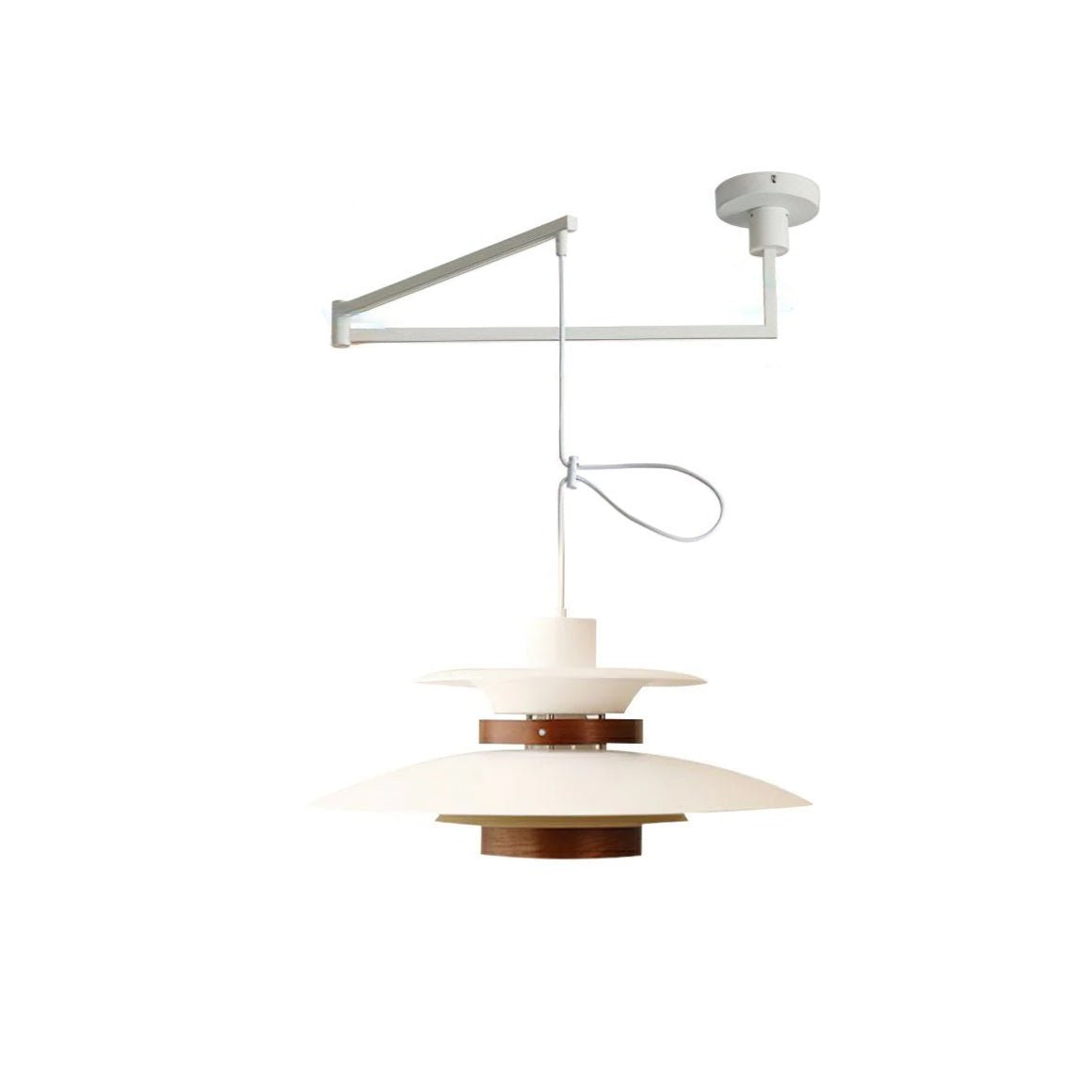 Virelith Pendelleuchte aus Stahl und Holz-Letslighting