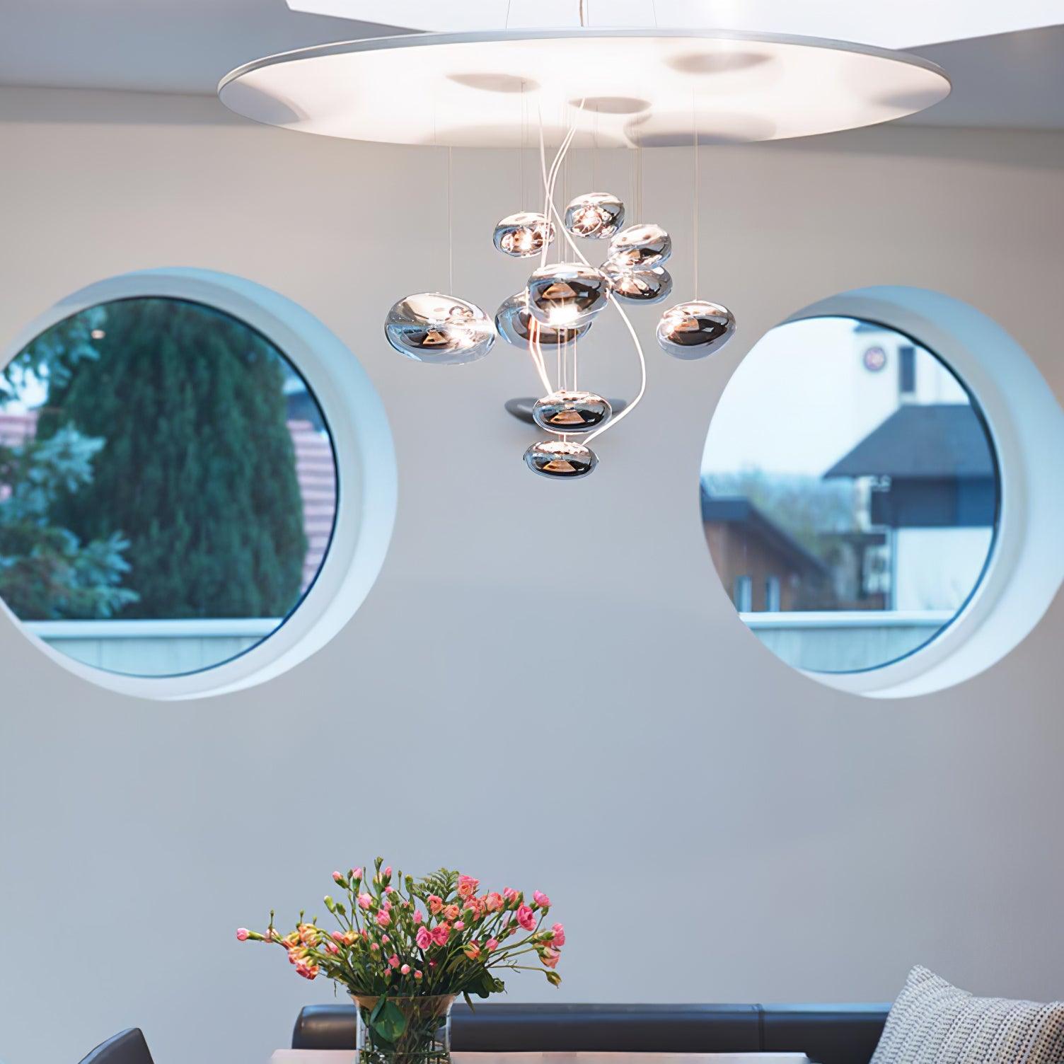 Lustra Kronleuchter Aluminium Skulptur-Letslighting