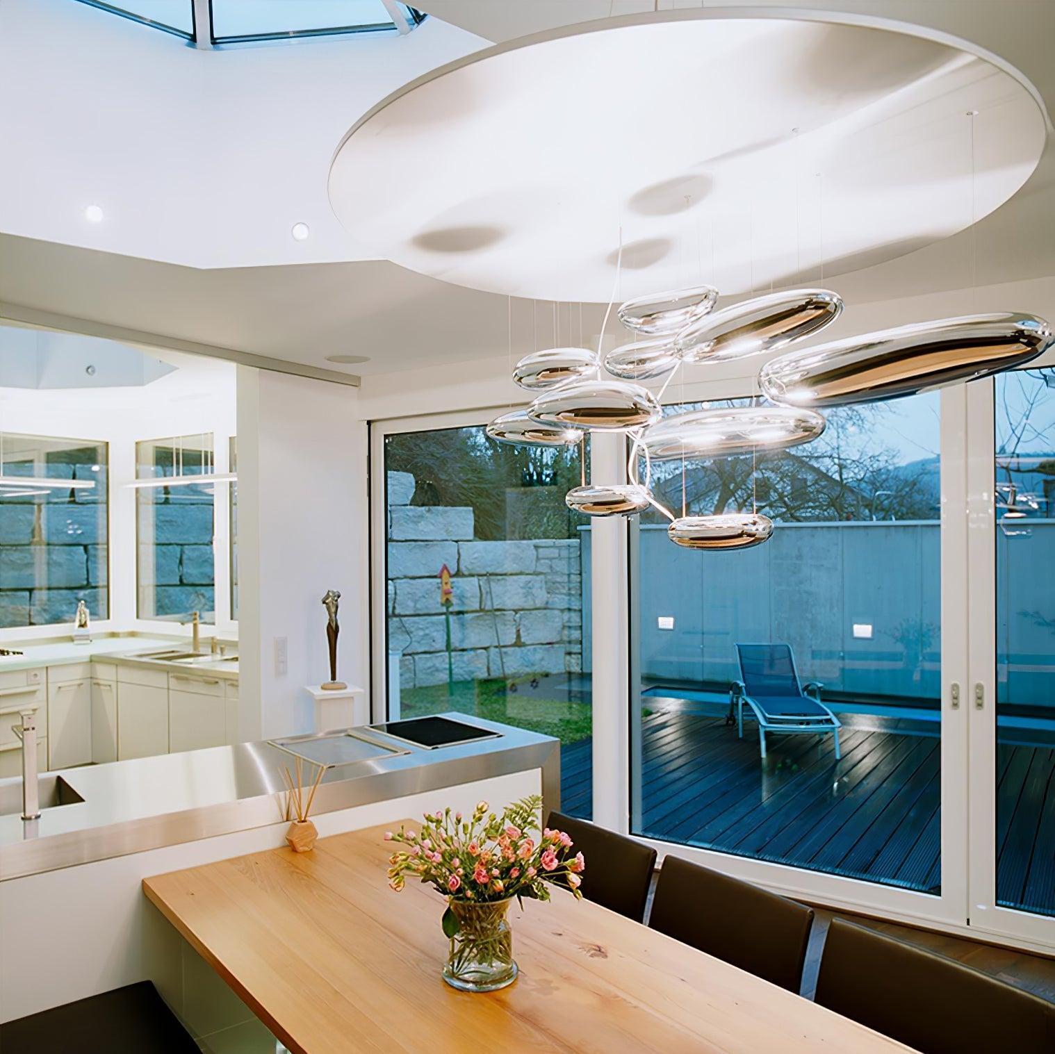 Lustra Kronleuchter Aluminium Skulptur-Letslighting
