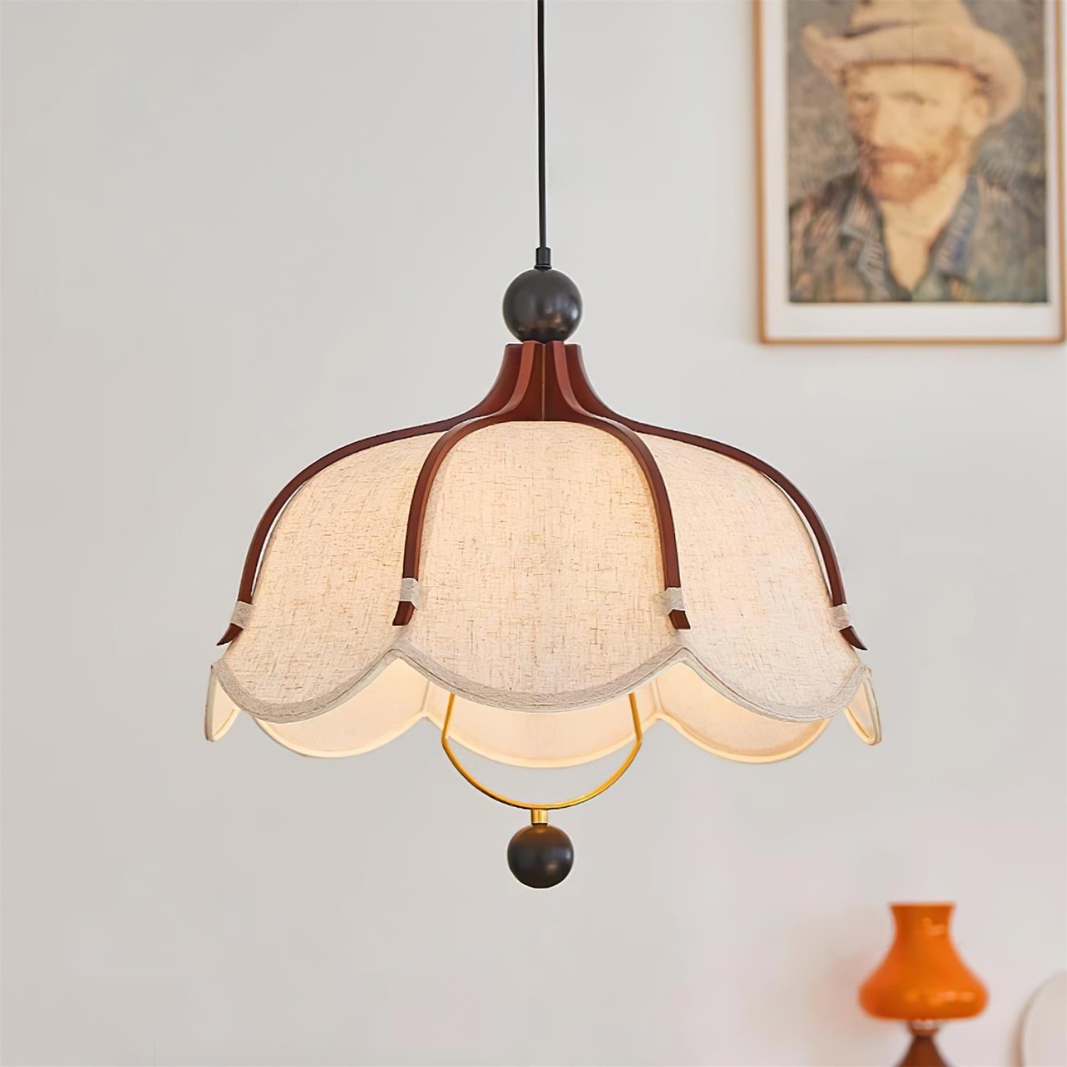Feyno Vintage Fabric Pendant Light - Letslighting