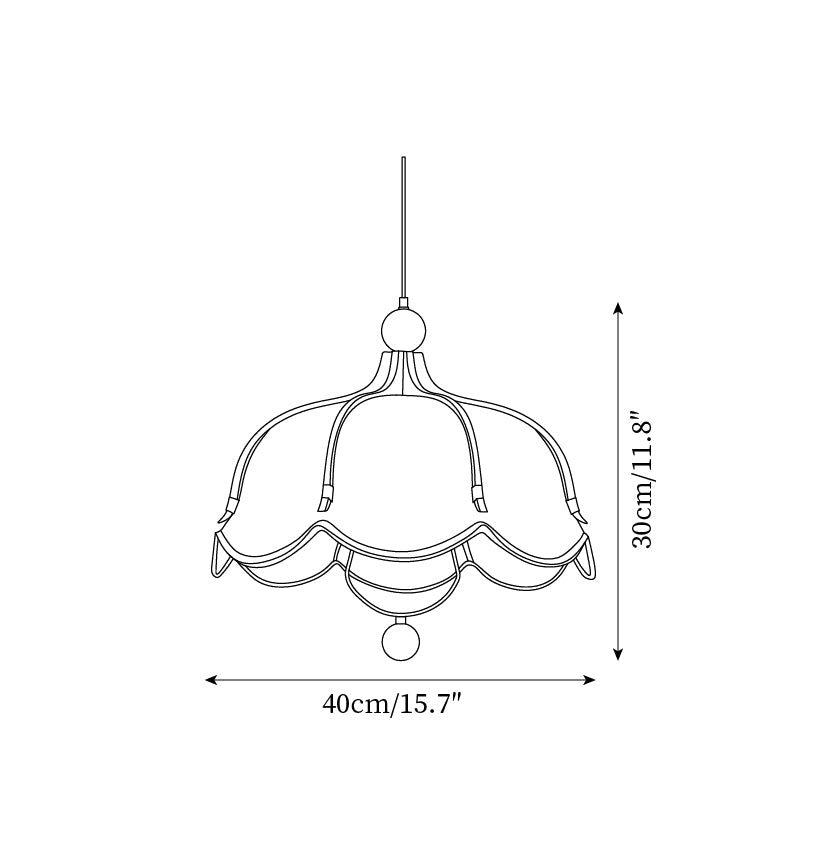 Feyno Vintage Fabric Pendant Light - Letslighting