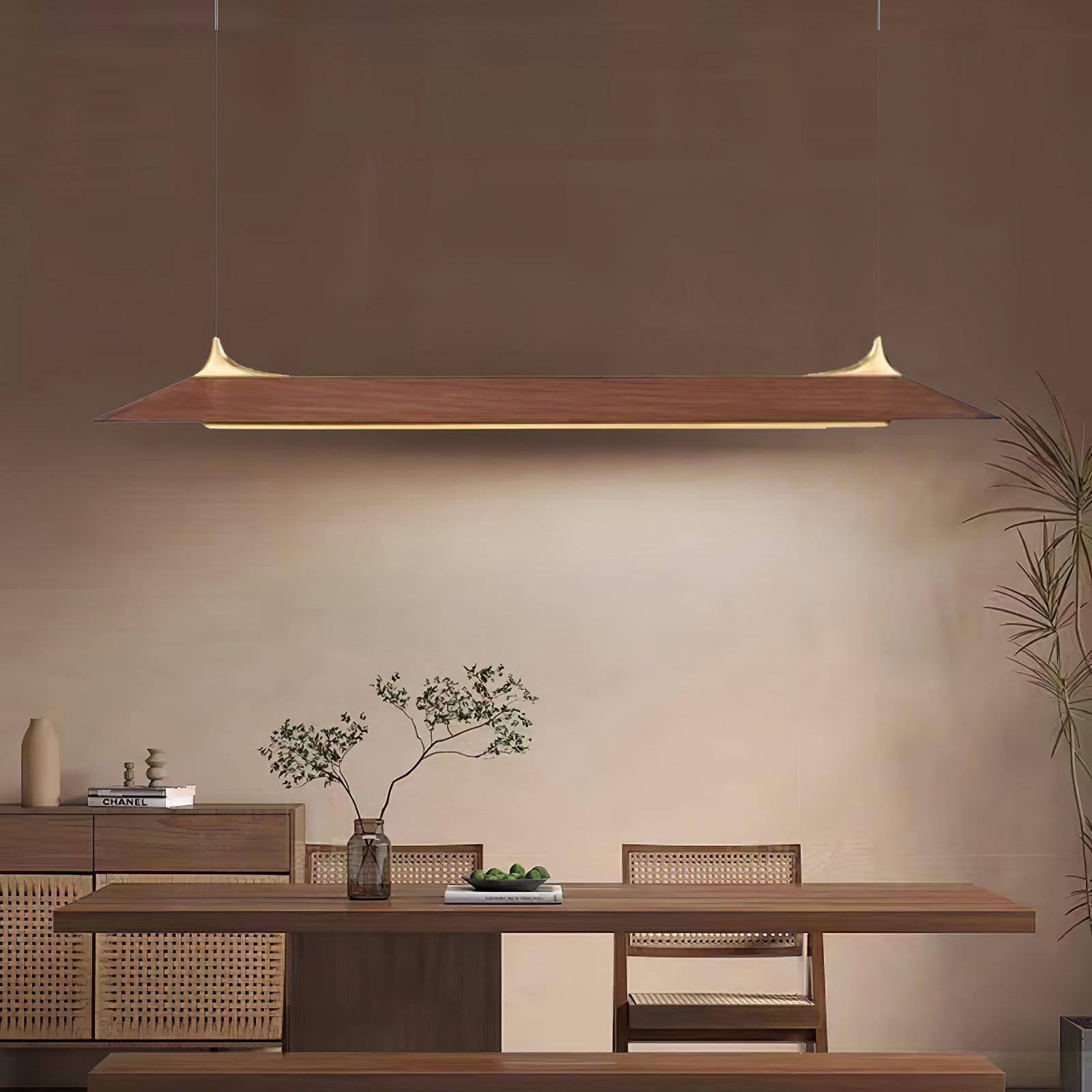 Celia Minimalistische Pendelleuchte aus Messing-Letslighting
