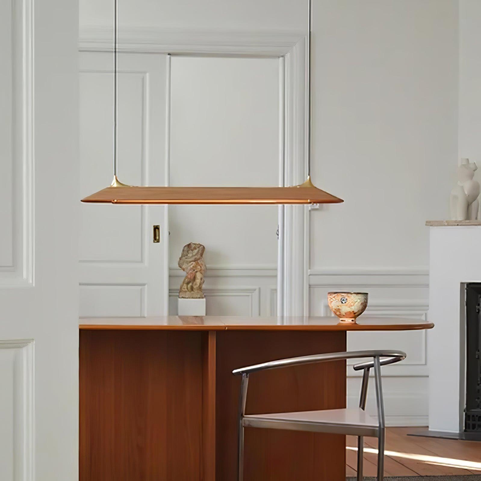 Celia Minimalistische Pendelleuchte aus Messing-Letslighting