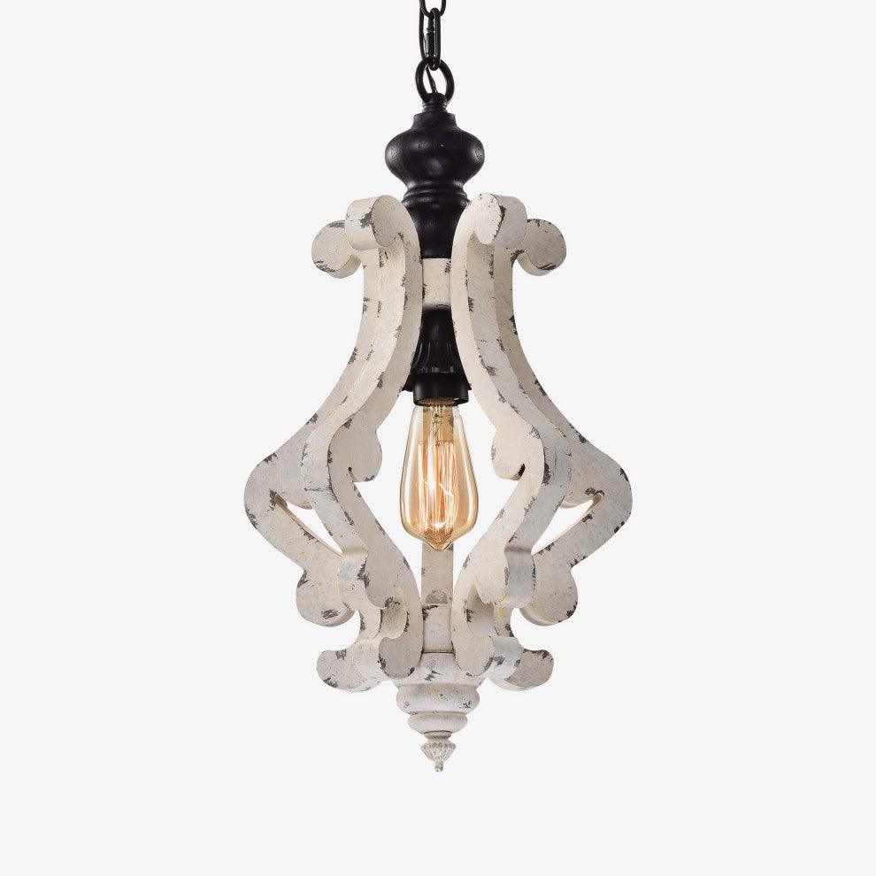 Omar Vintage Holz Pendelleuchte-Letslighting