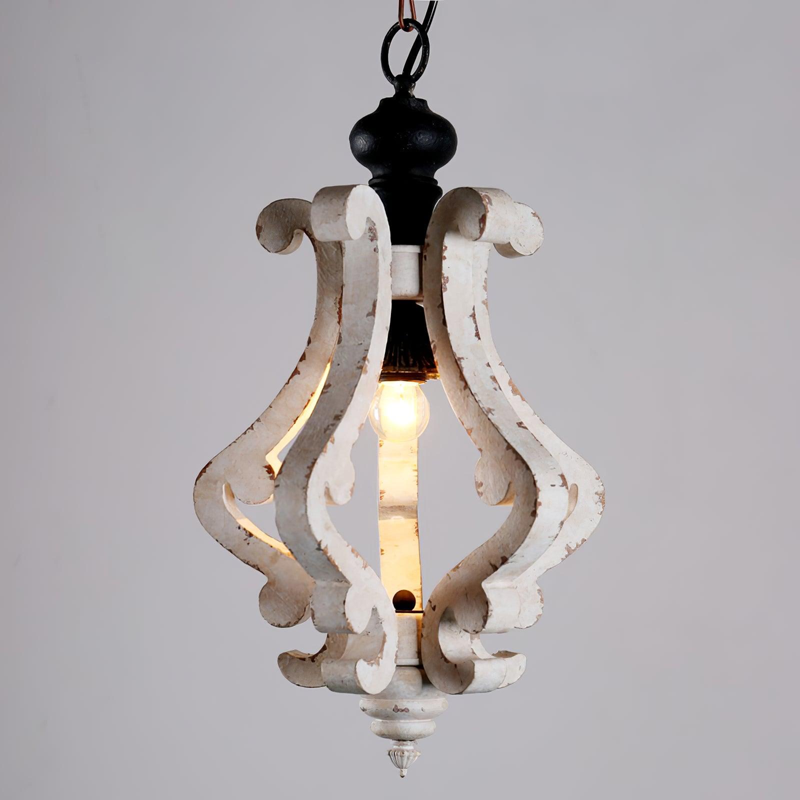 Omar Vintage Holz Pendelleuchte-Letslighting