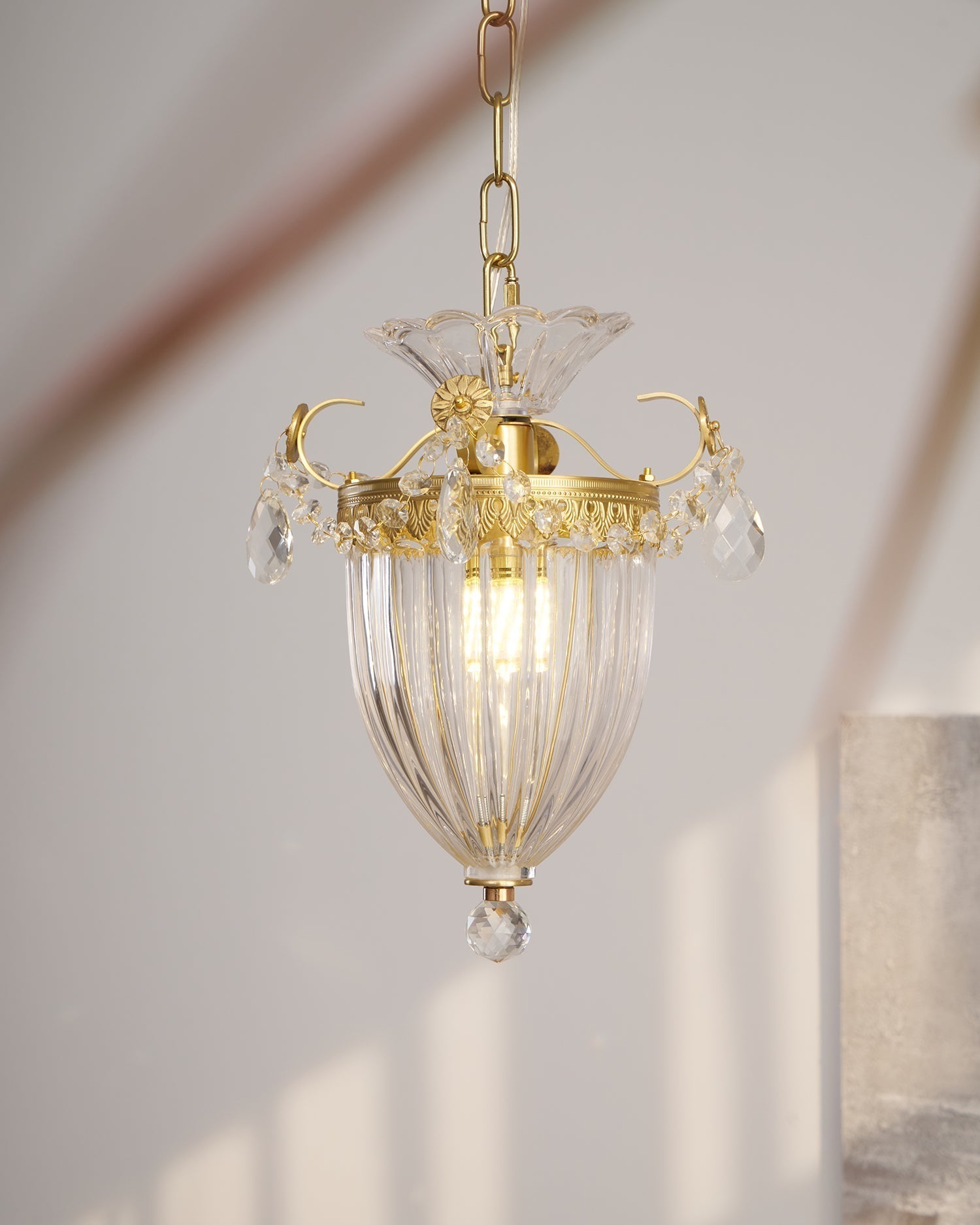 Pendelleuchte Vintage Glamour Kristalltropfen-Letslighting