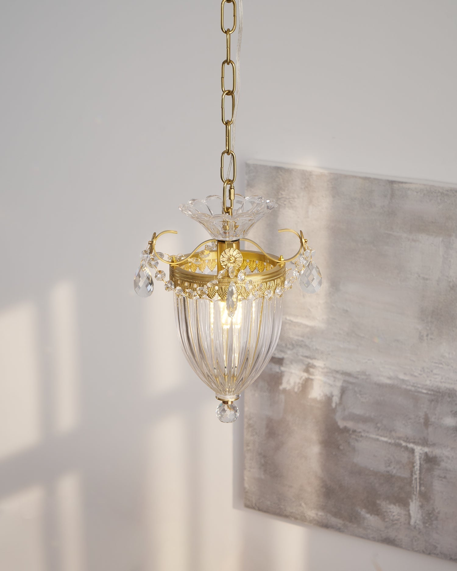 Pendelleuchte Vintage Glamour Kristalltropfen-Letslighting