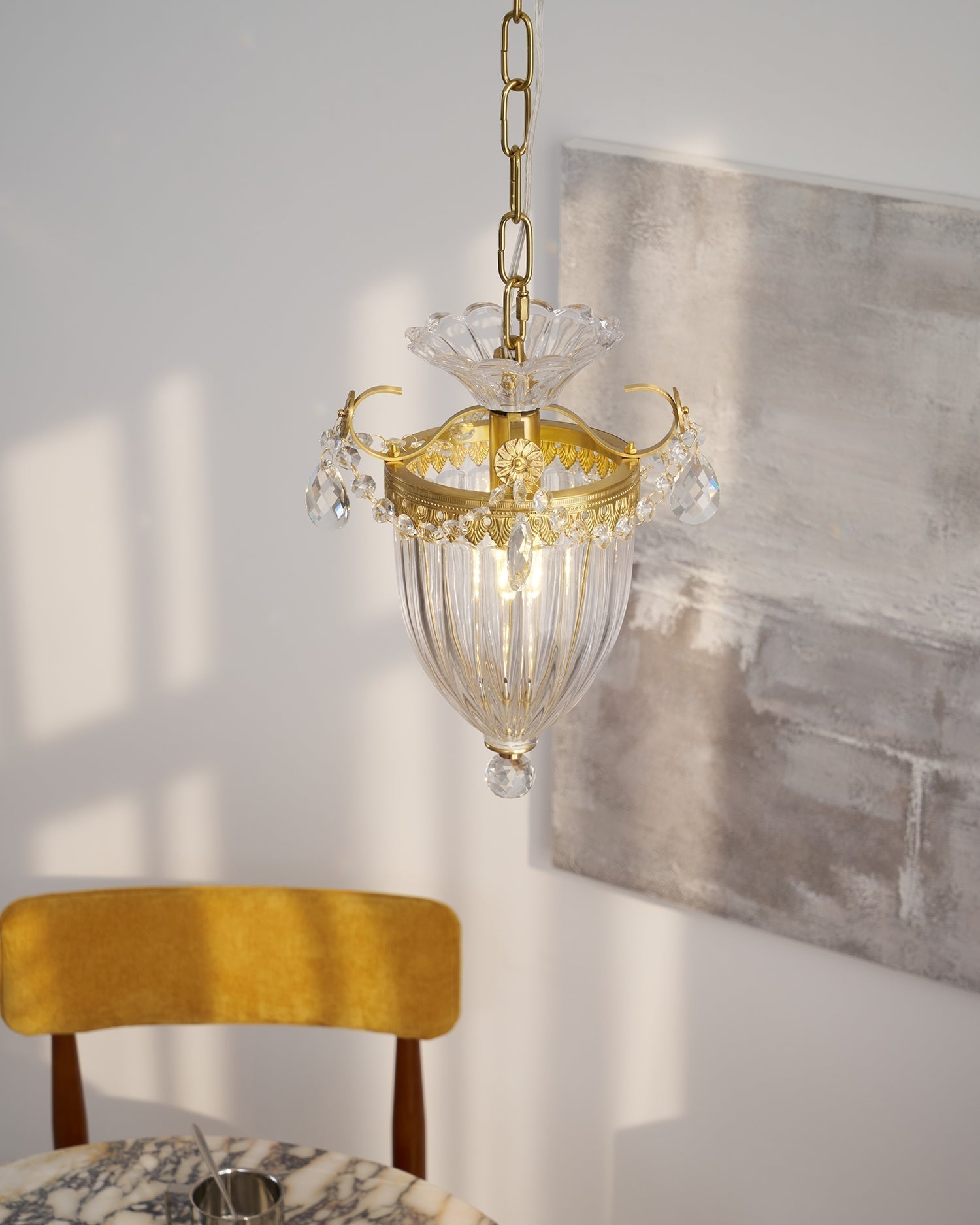Pendelleuchte Vintage Glamour Kristalltropfen-Letslighting