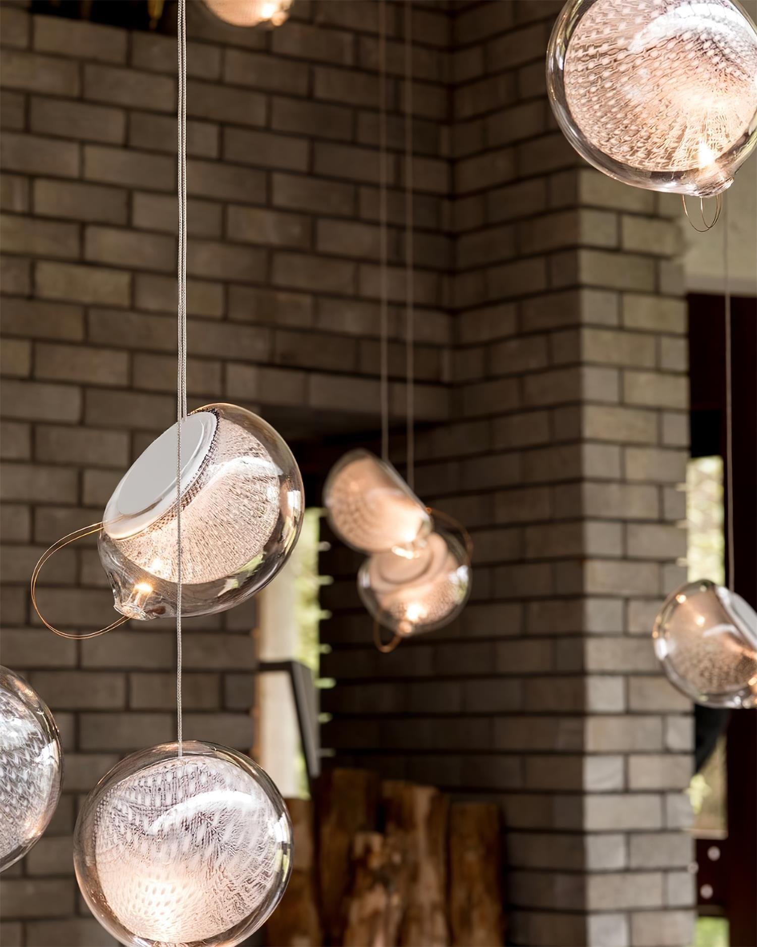 Kronleuchter Netz Glas Kugeln Cluster Metall Rahmen Modern Minimalistisch-Letslighting