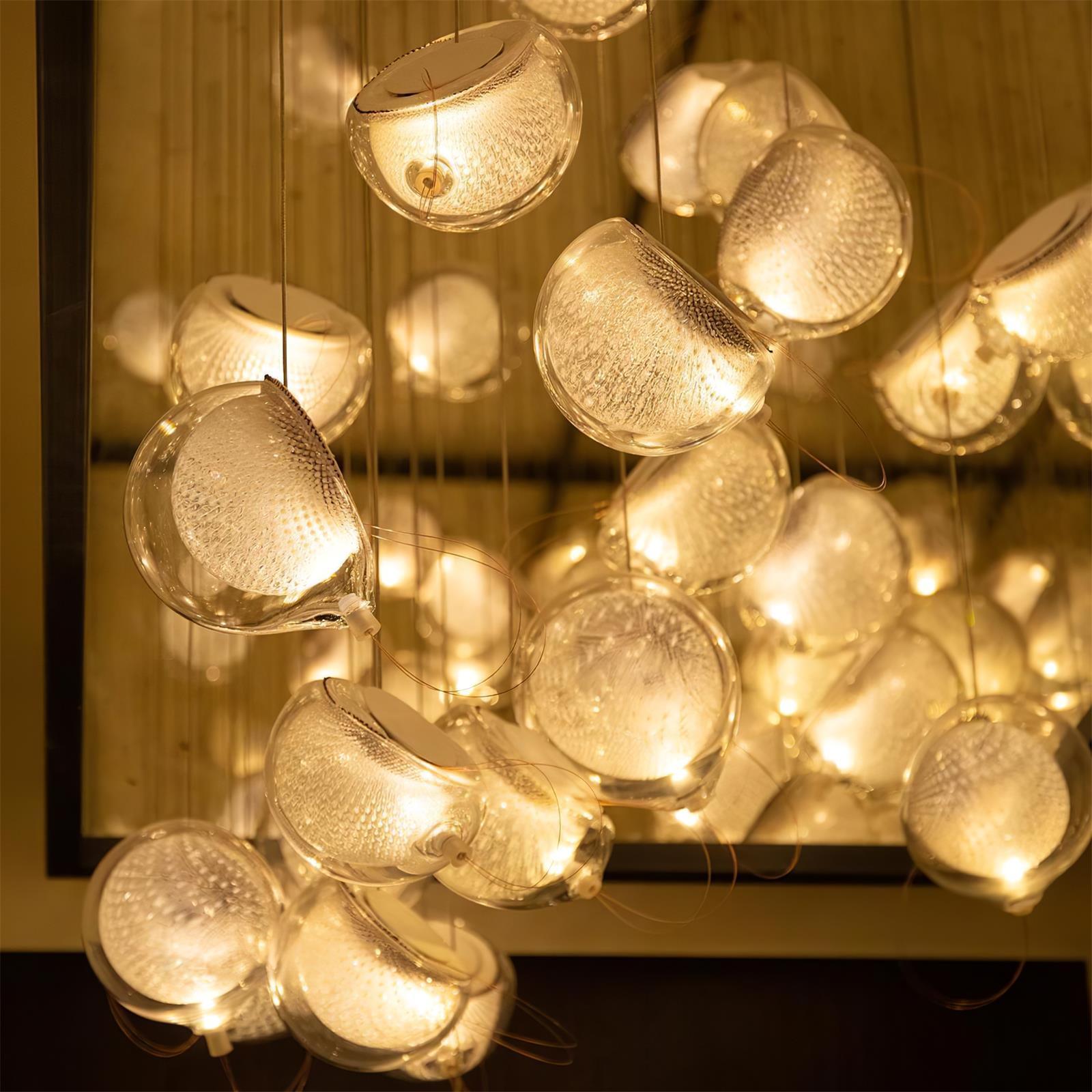 Kronleuchter Netz Glas Kugeln Cluster Metall Rahmen Modern Minimalistisch-Letslighting