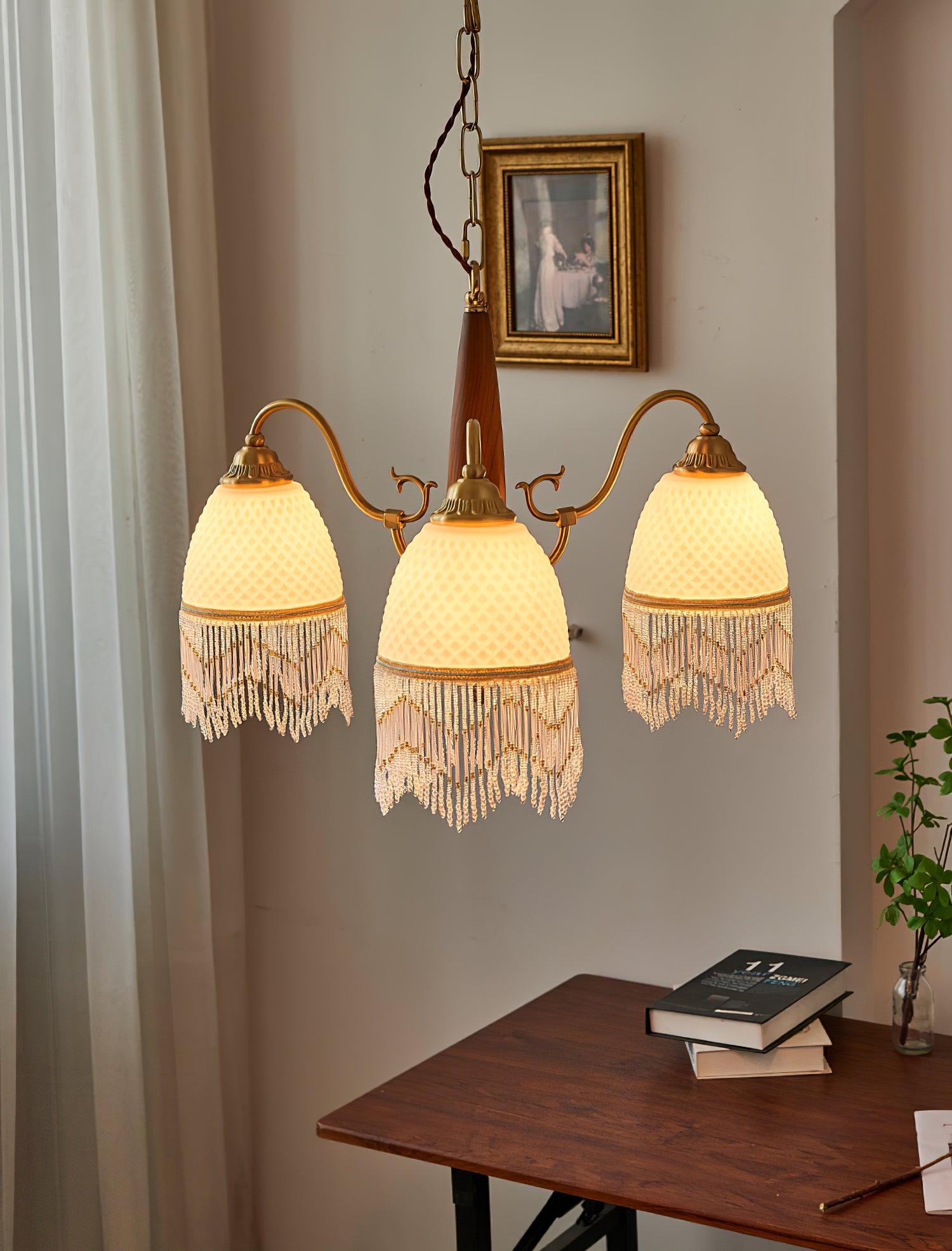 Aurora Kronleuchter Quaste Glas Vintage-Letslighting
