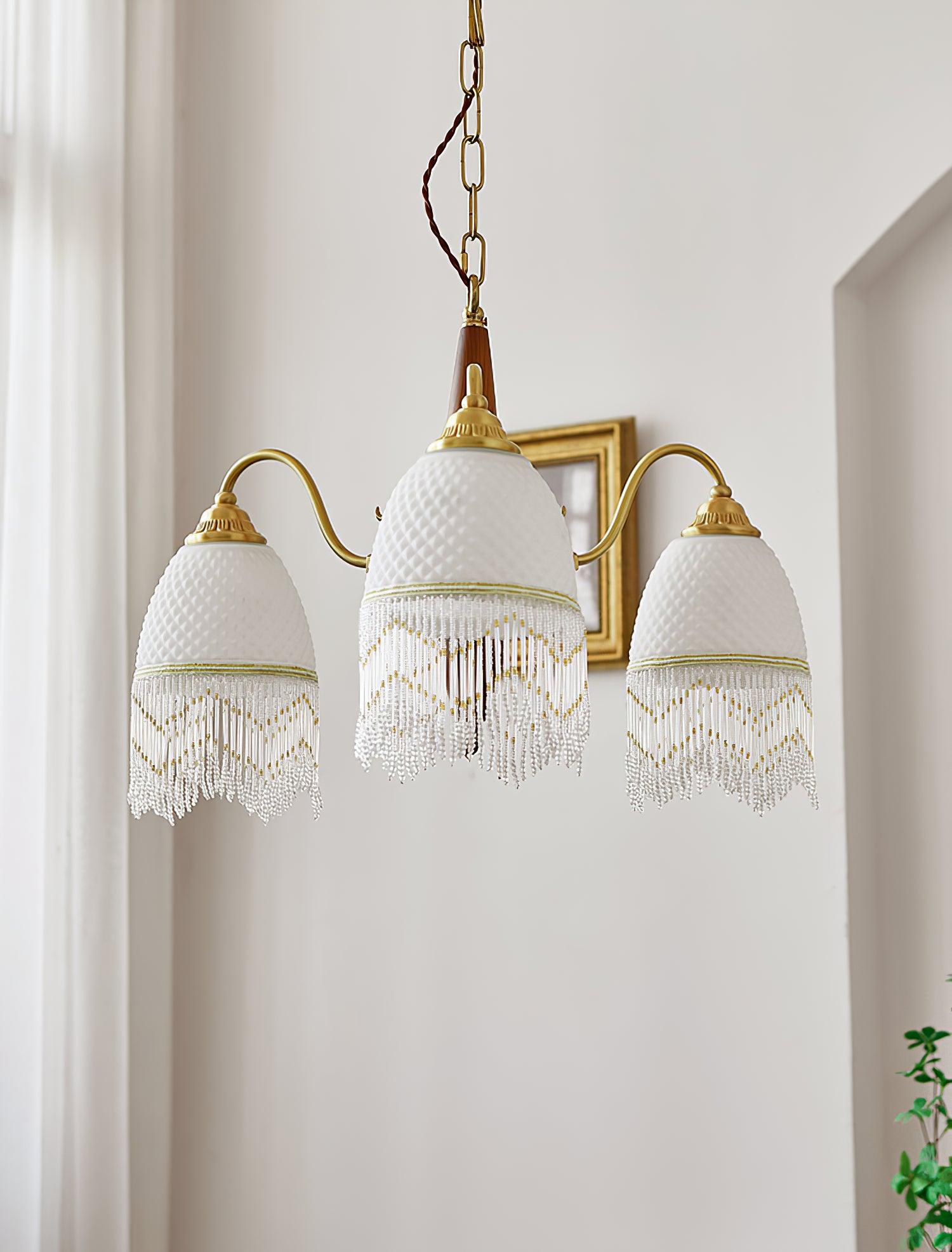 Aurora Kronleuchter Quaste Glas Vintage-Letslighting