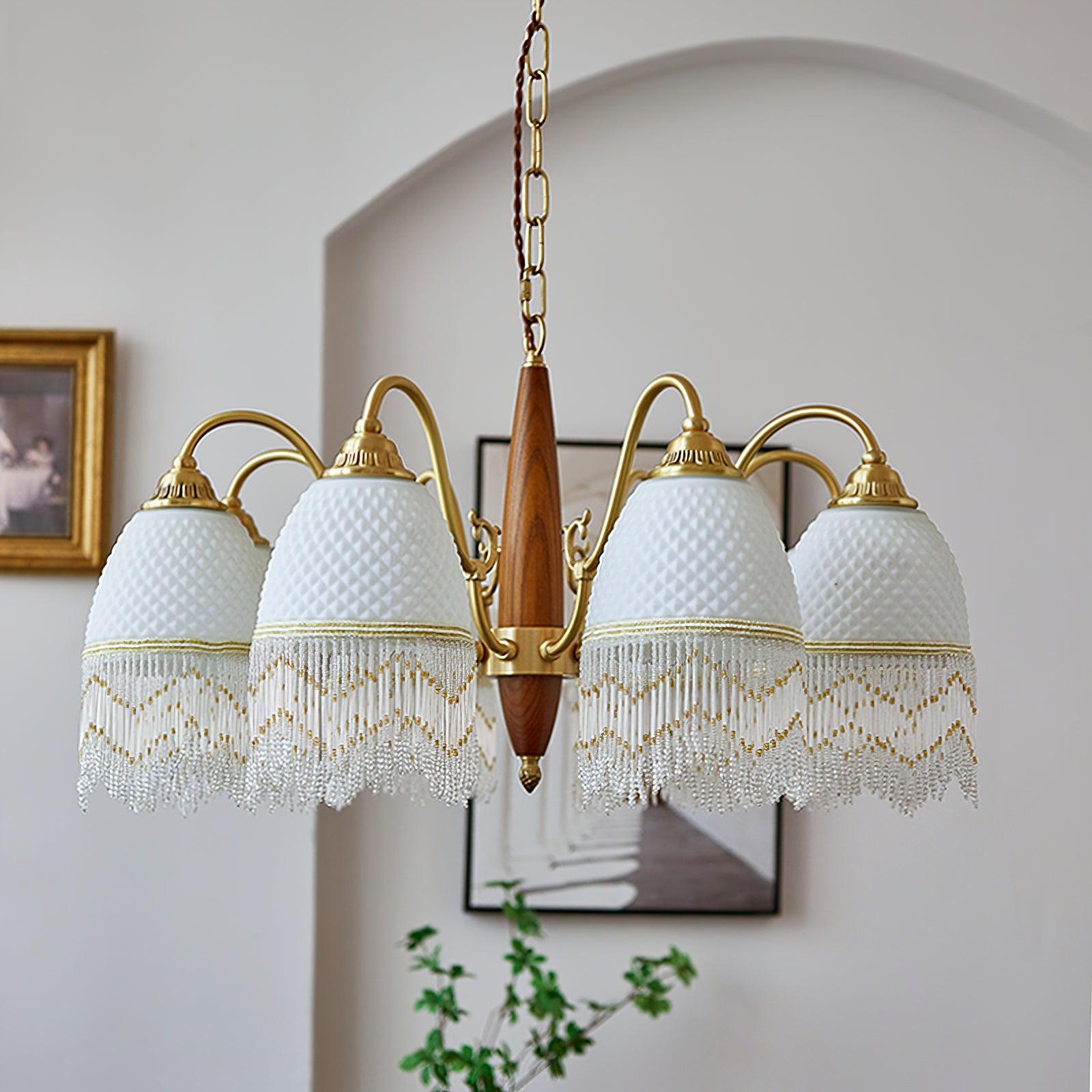 Aurora Kronleuchter Quaste Glas Vintage-Letslighting