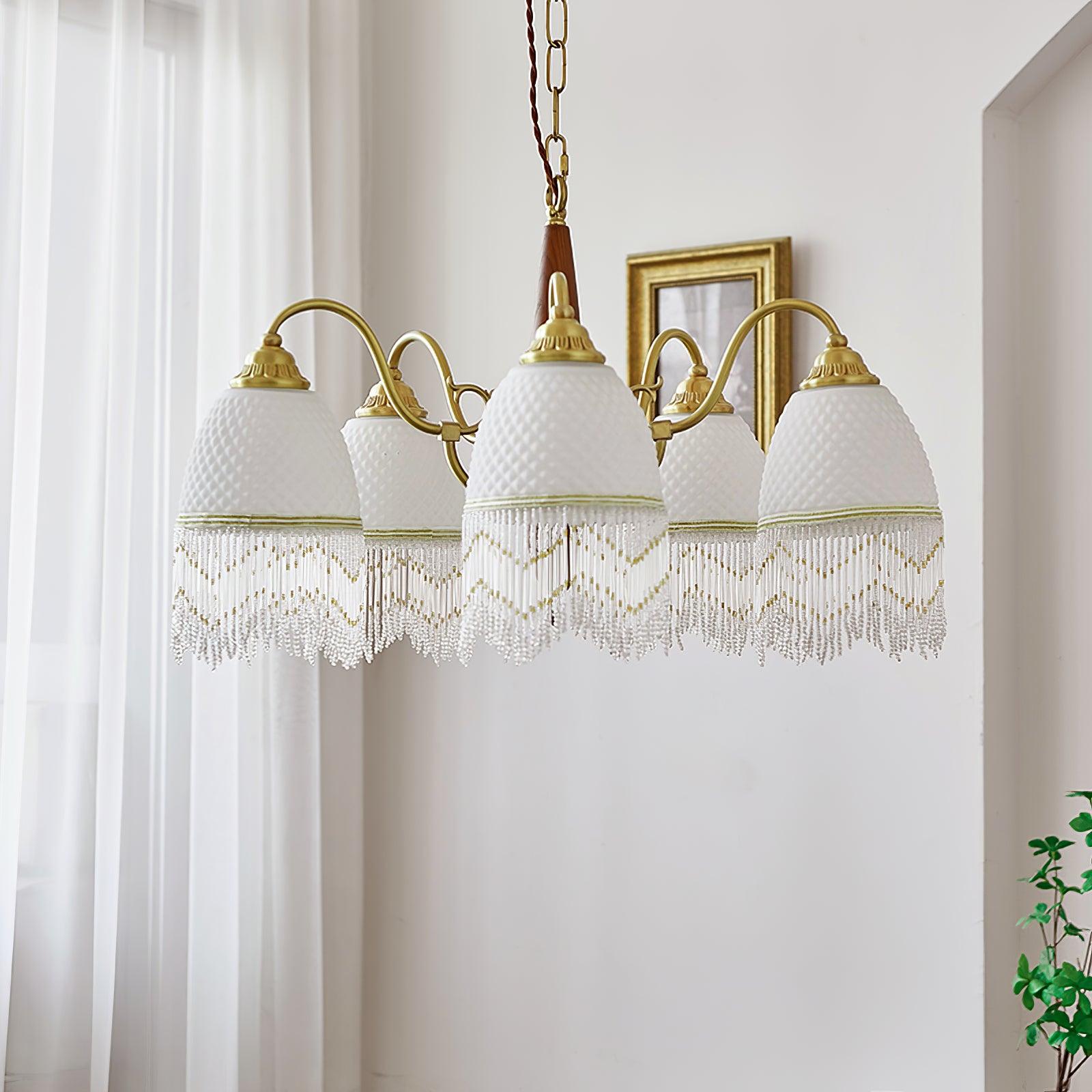 Aurora Kronleuchter Quaste Glas Vintage-Letslighting