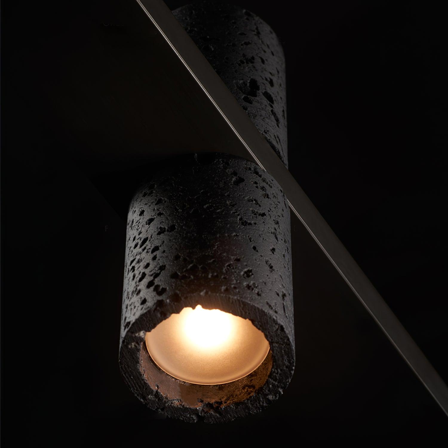 Aurora Minimalistische Parallel-Pendelleuchte aus Stein-Letslighting