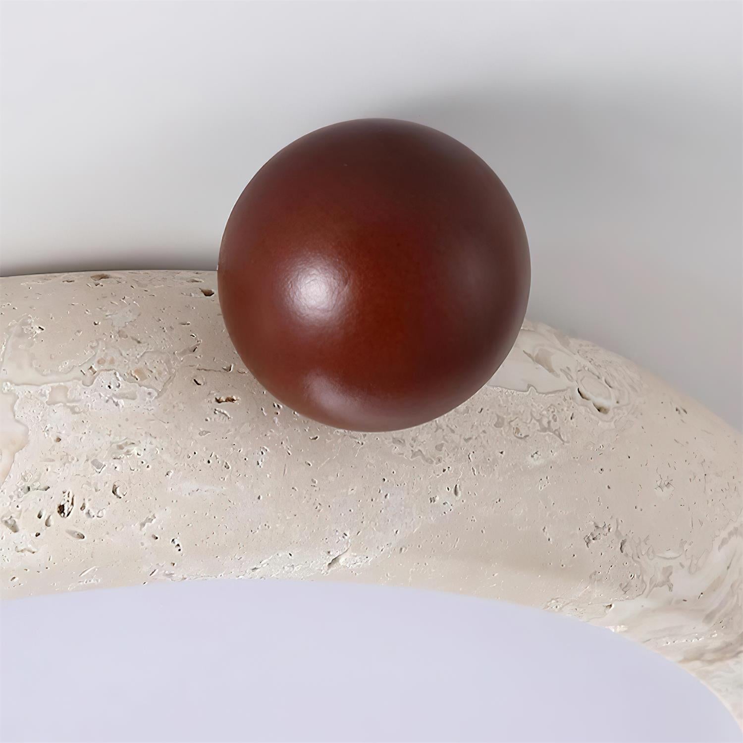 Ritta Cute Travertine Round Ceiling Light - Letslighting