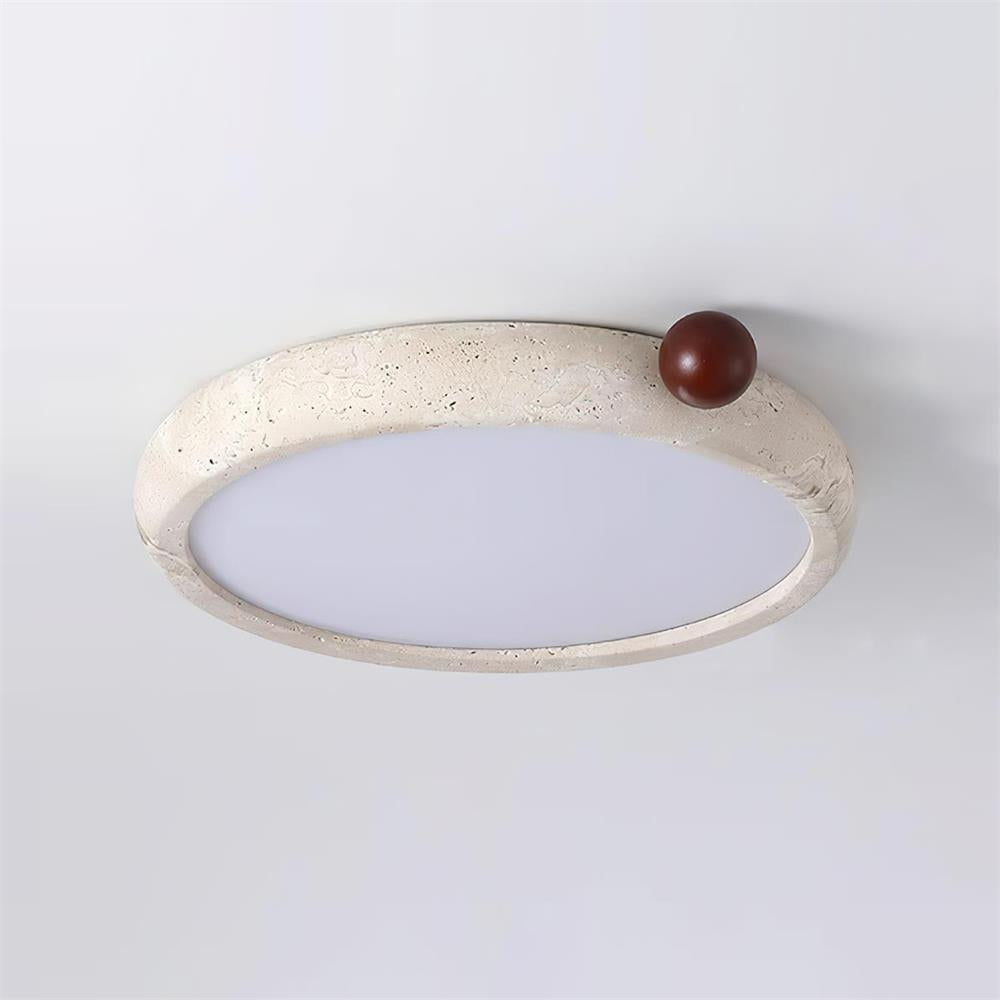 Ritta Cute Travertine Round Ceiling Light - Letslighting