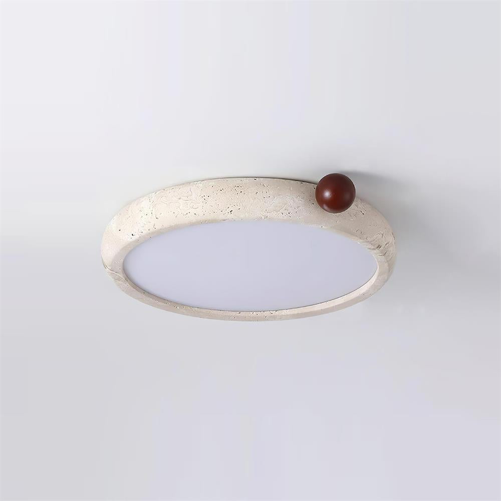 Ritta Cute Travertine Round Ceiling Light - Letslighting