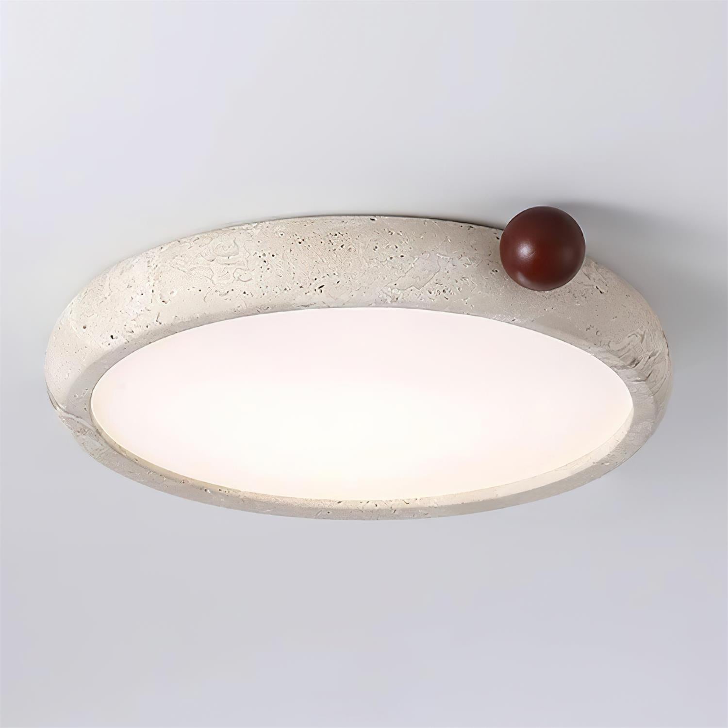 Ritta Cute Travertine Round Ceiling Light - Letslighting