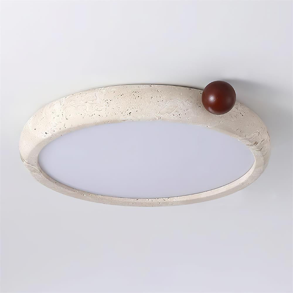 Ritta Cute Travertine Round Ceiling Light - Letslighting