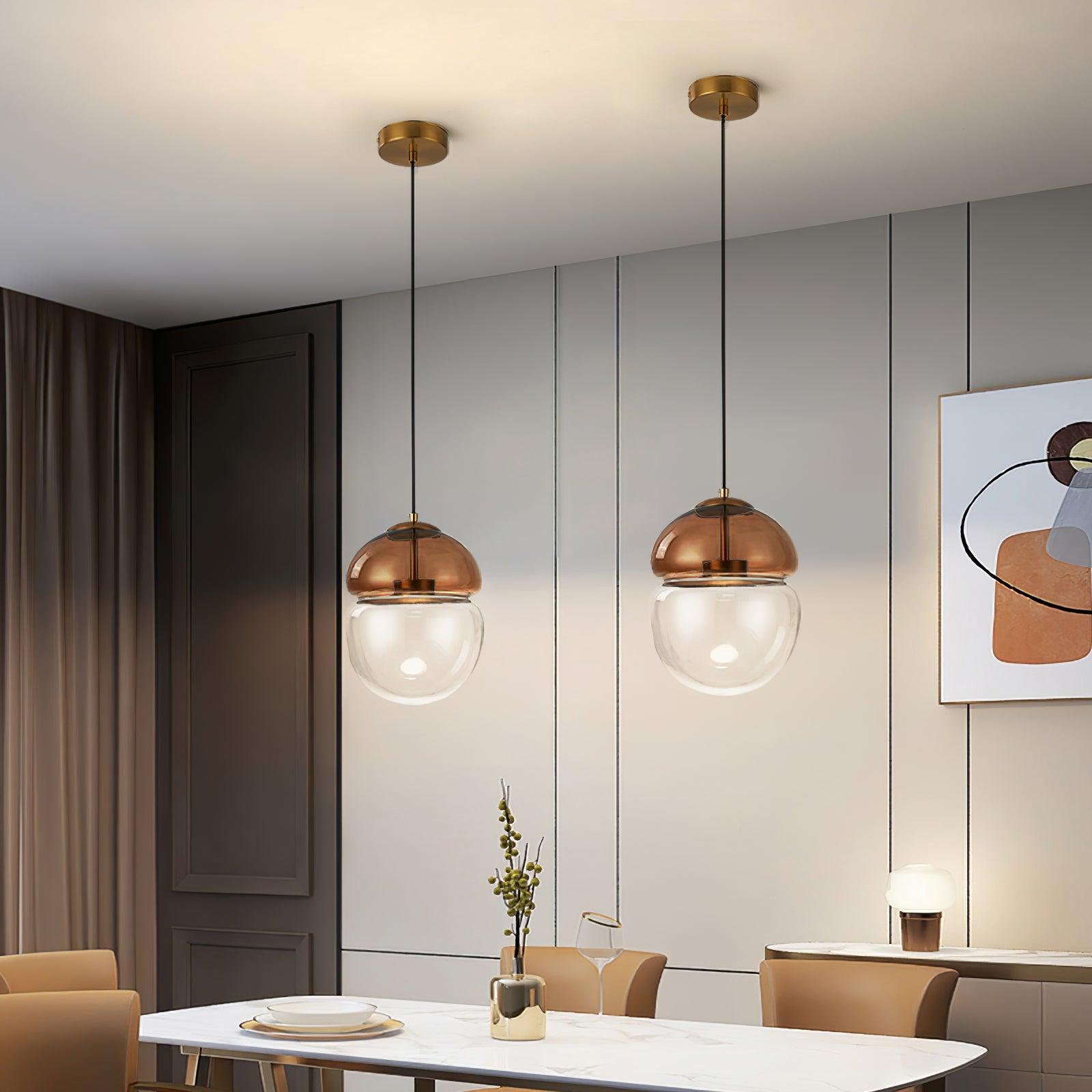 Aged Moderne Minimalistische Pendelleuchte aus Kuppelförmigem Glas-Letslighting