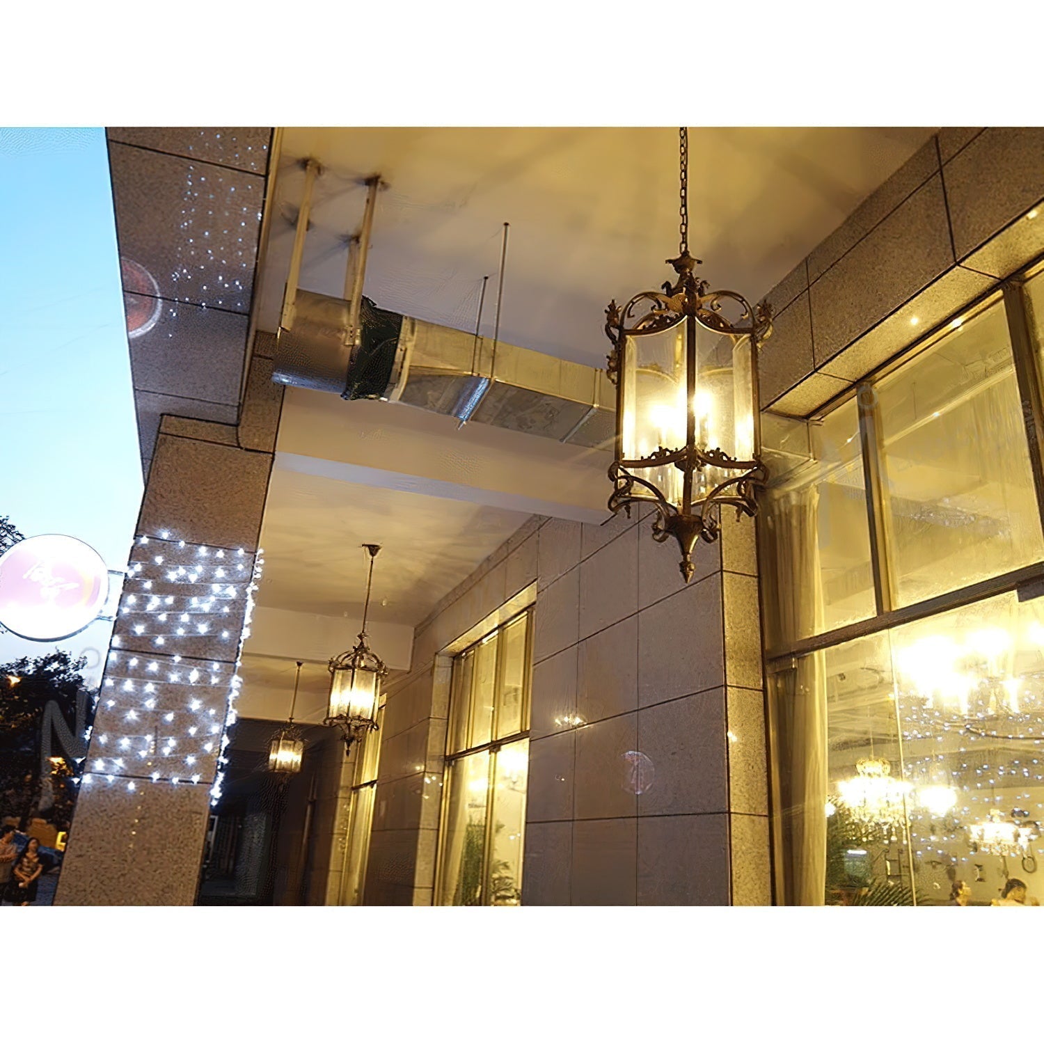 Ardorion Vintage Luxus Glas-Laternen-Kronleuchter-Letslighting