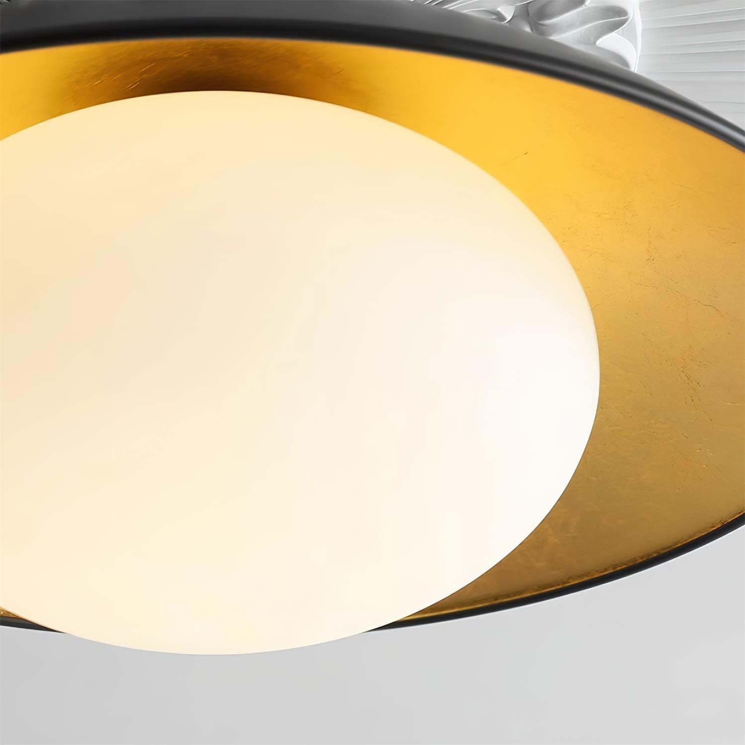 Deckenleuchte Metall Baldachin Glas Globus Modern Minimalistisch-Letslighting