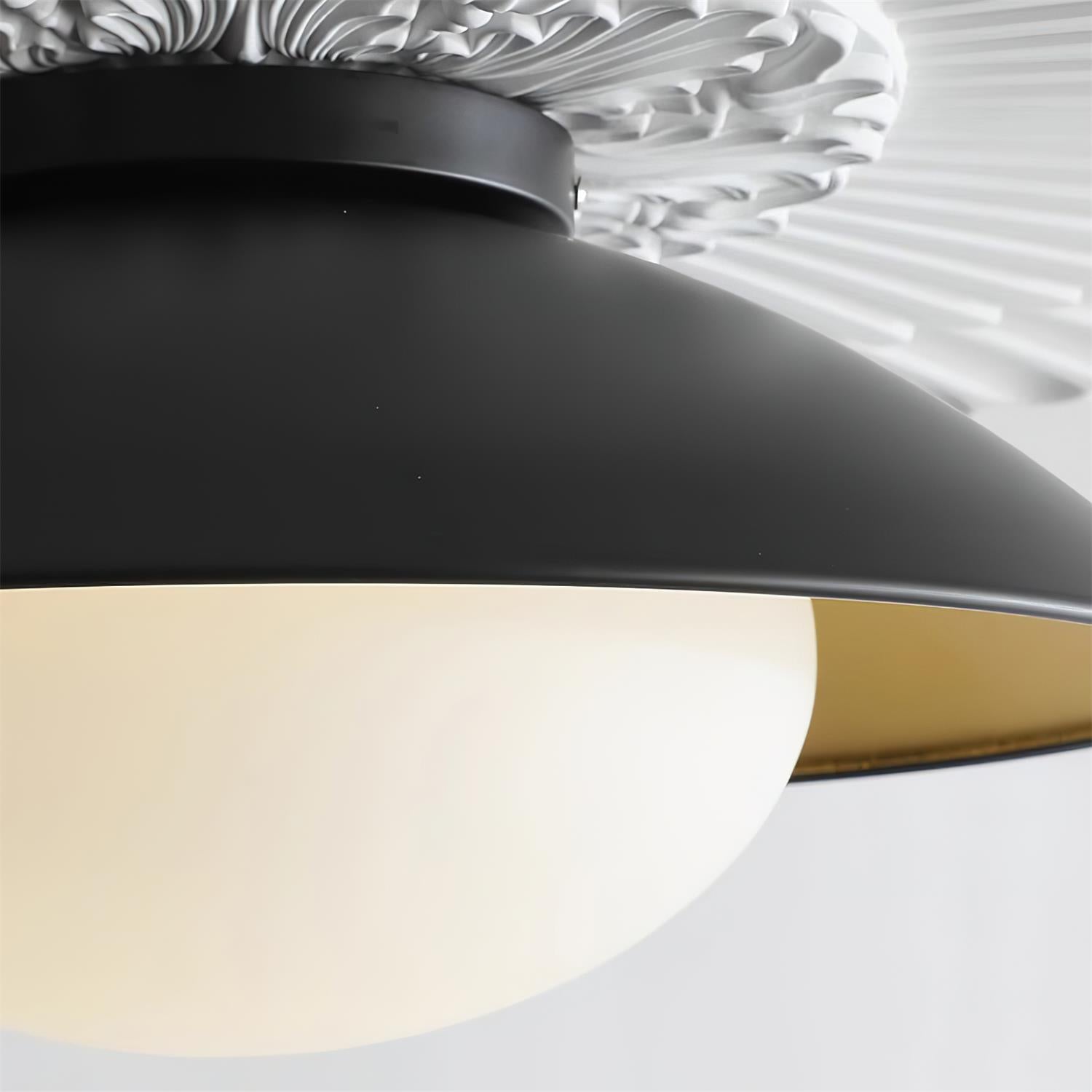 Deckenleuchte Metall Baldachin Glas Globus Modern Minimalistisch-Letslighting