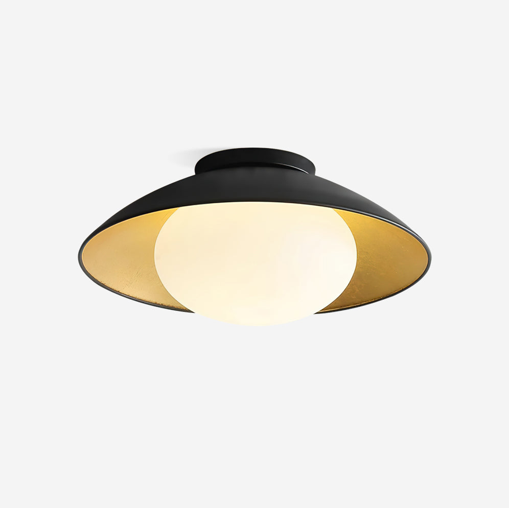 Deckenleuchte Metall Baldachin Glas Globus Modern Minimalistisch-Letslighting