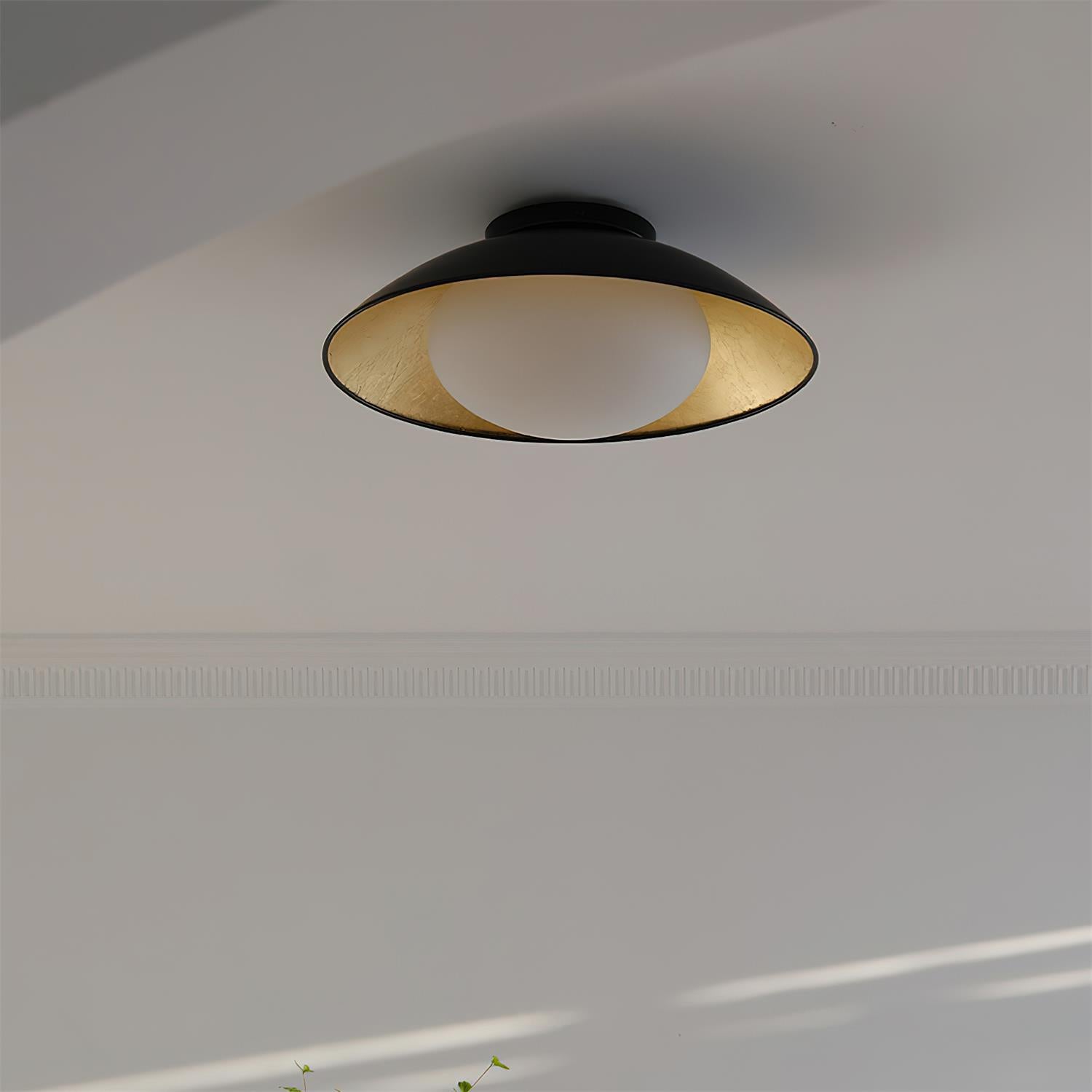 Deckenleuchte Metall Baldachin Glas Globus Modern Minimalistisch-Letslighting